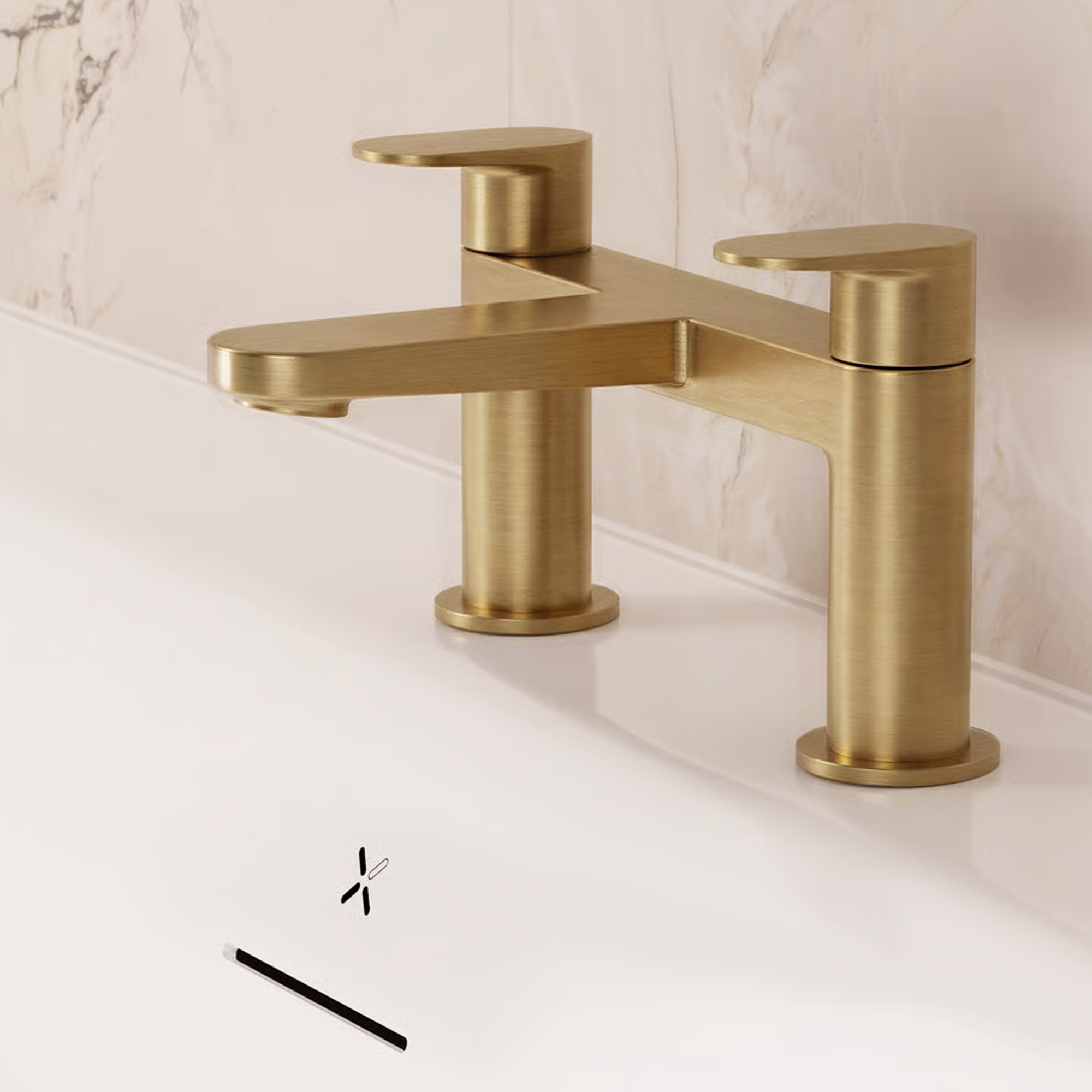 Crosswater Drift Deck Mounted Bath Mixer Tap