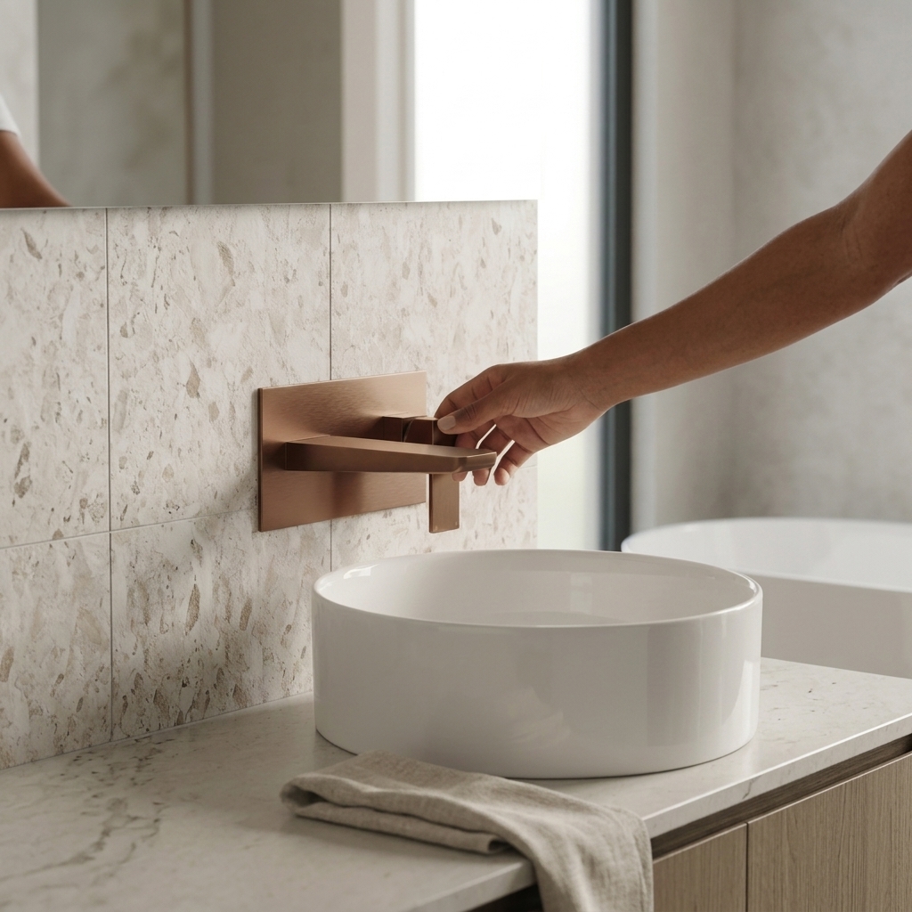 Harbour Status Wall Mounted Basin Mixer Tap