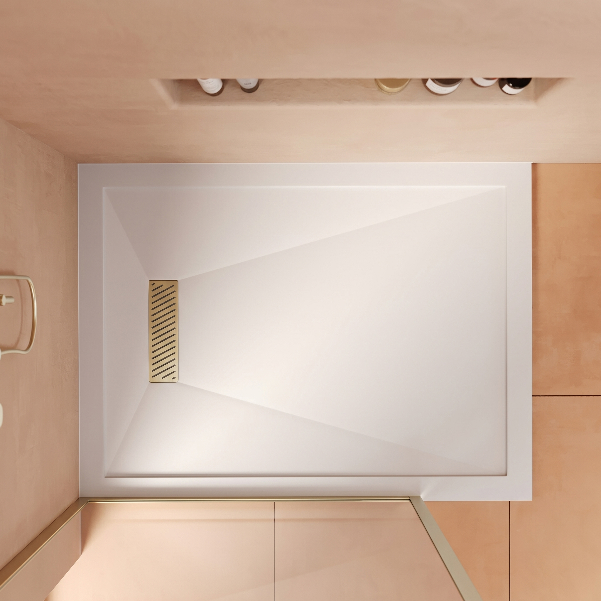 Harbour Linear 25mm Luxury Stone Rectangular Shower Tray - 9 Sizes