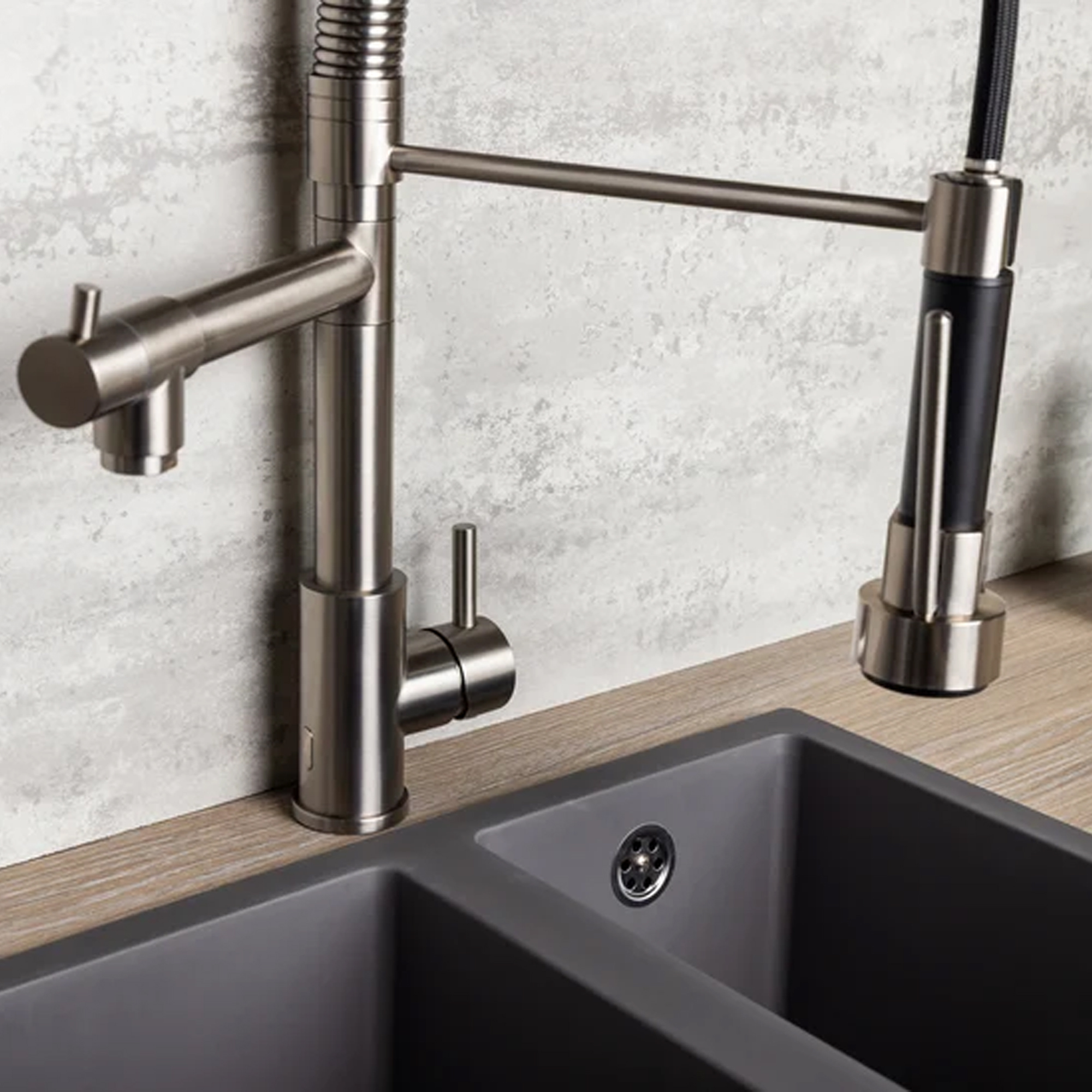 Top-Fix Alto Multiuse Pull Out Mono Kitchen Mixer Tap