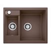 Blanco Metra 6 1.5 Bowl Inset or Undermount Coffee Silgranit Composite Kitchen Sink & Waste - 615 x 500mm