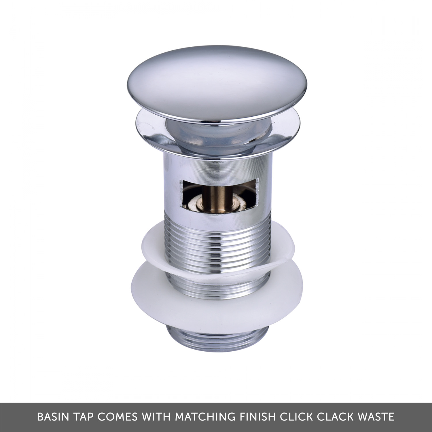 Harbour Clarity Mini Cloakroom Basin Mixer Tap & Waste - Chrome