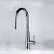 Gessi Just Mono Kitchen Mixer with Swivel Spout & Pull Out Spray - Coloured LED - Chrome