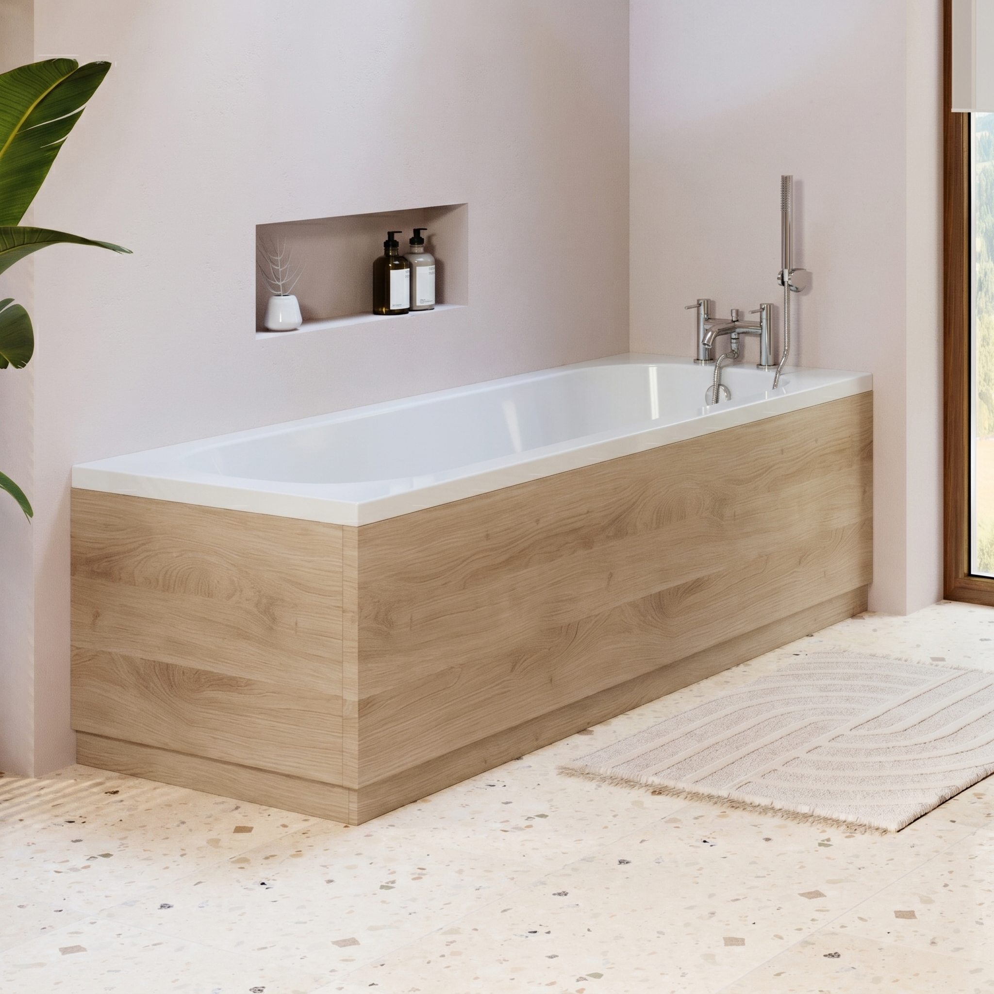 Erin 1700mm Straight Front Bath Panel