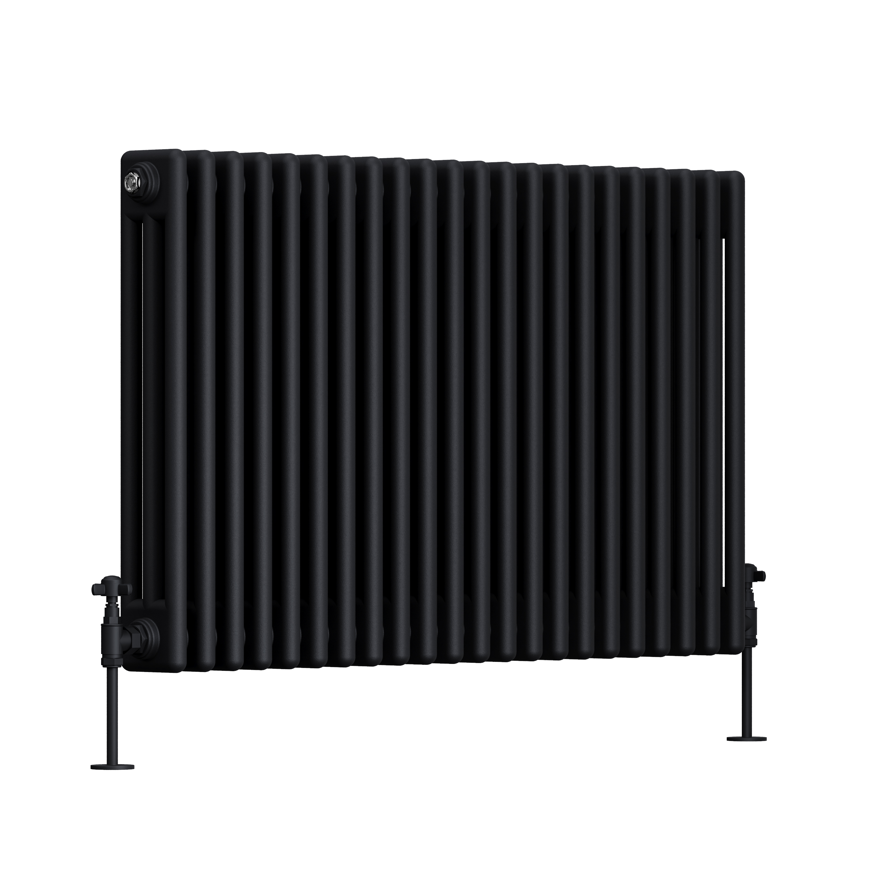 Toasty Ardleigh Matt Black Horizontal Column Radiator