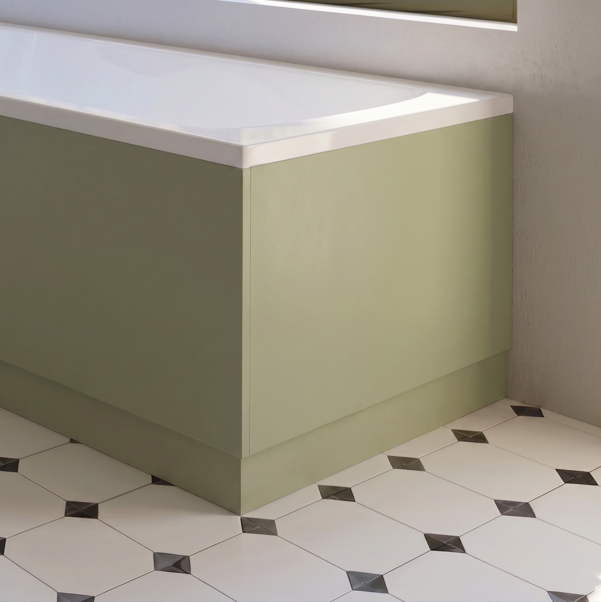 Erin 700mm L-Shaped Square End Bath Panel