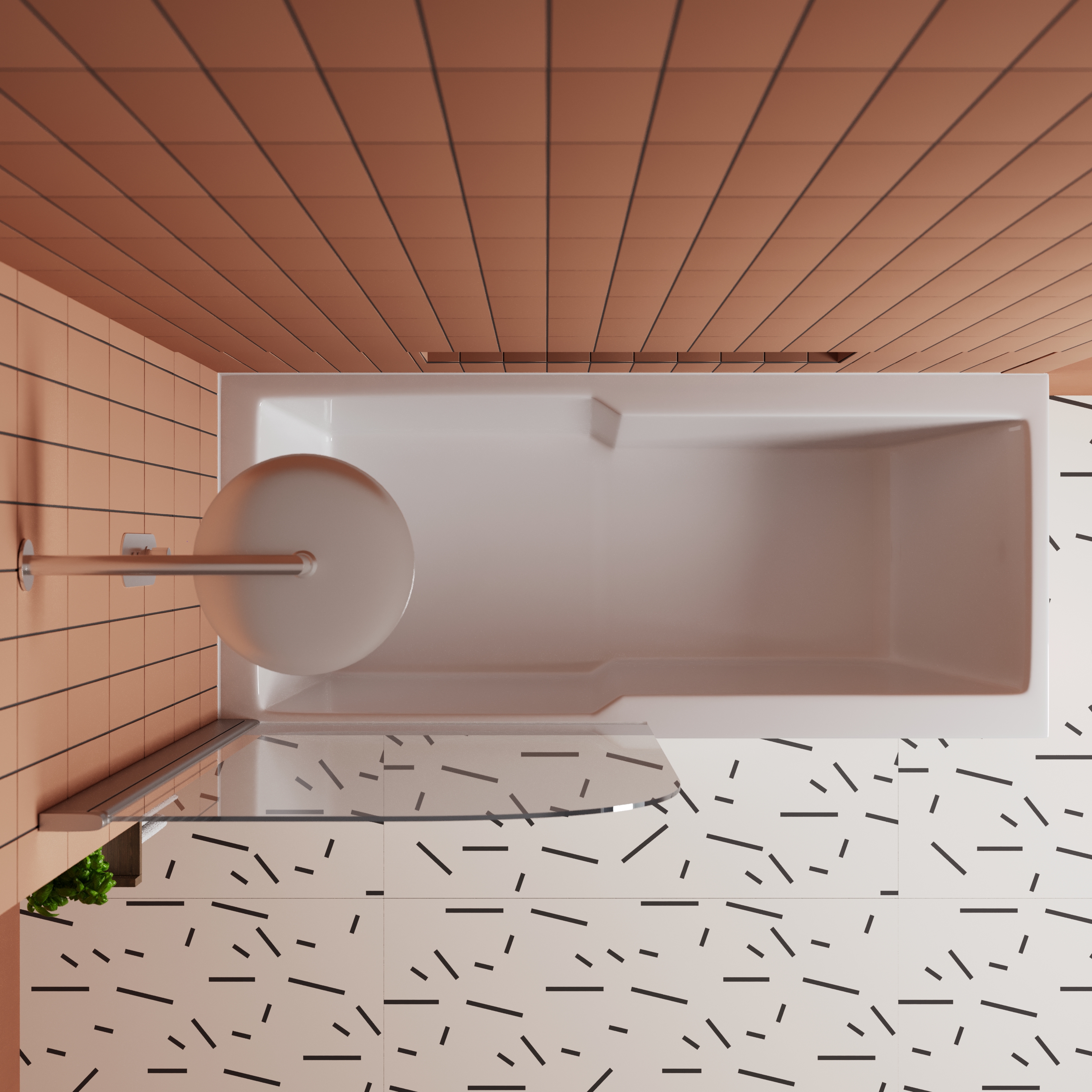 Drench Keyhole Shower Bath & Shower Screen