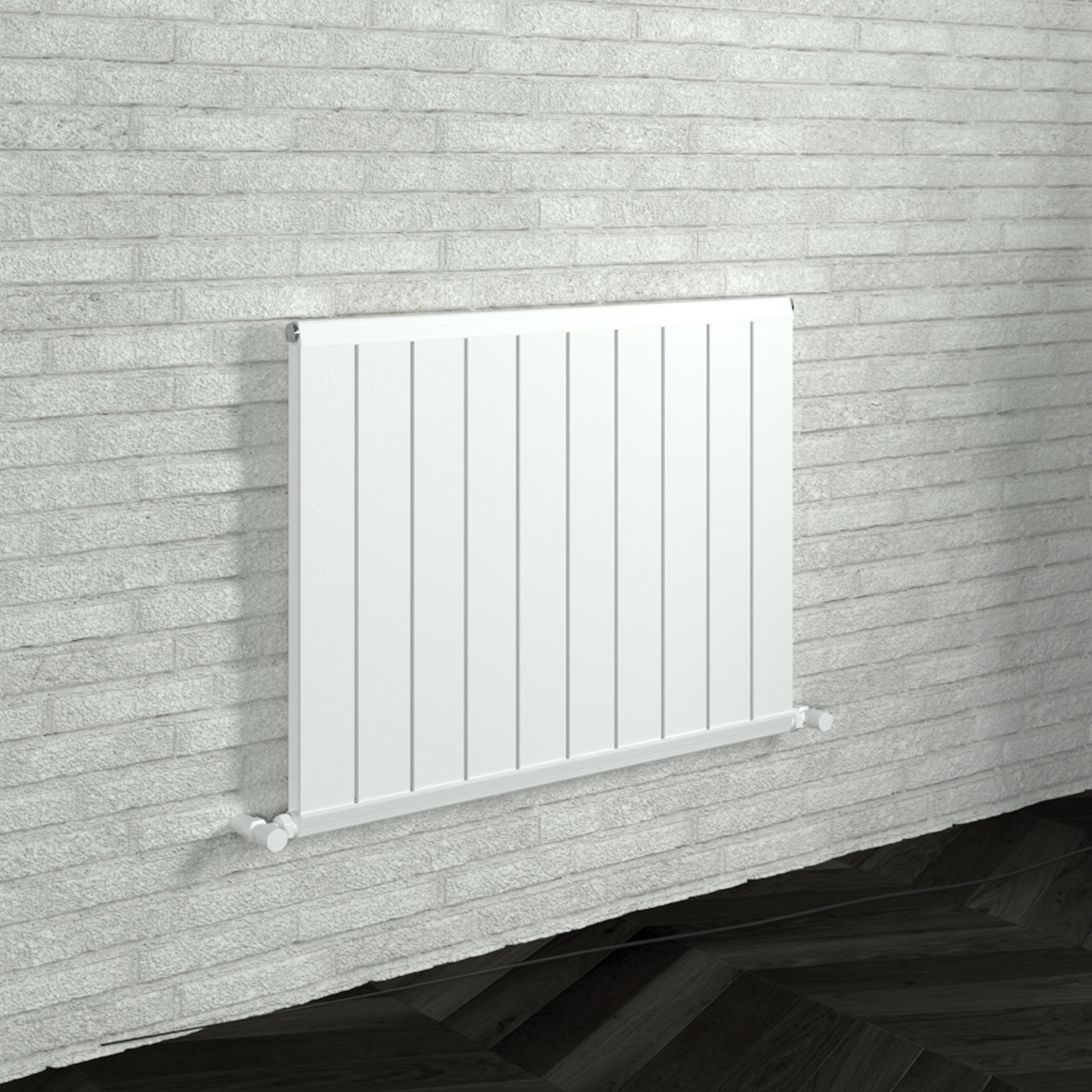 Carisa Elite Flat Panel Textured Horizontal Aluminium Radiator
