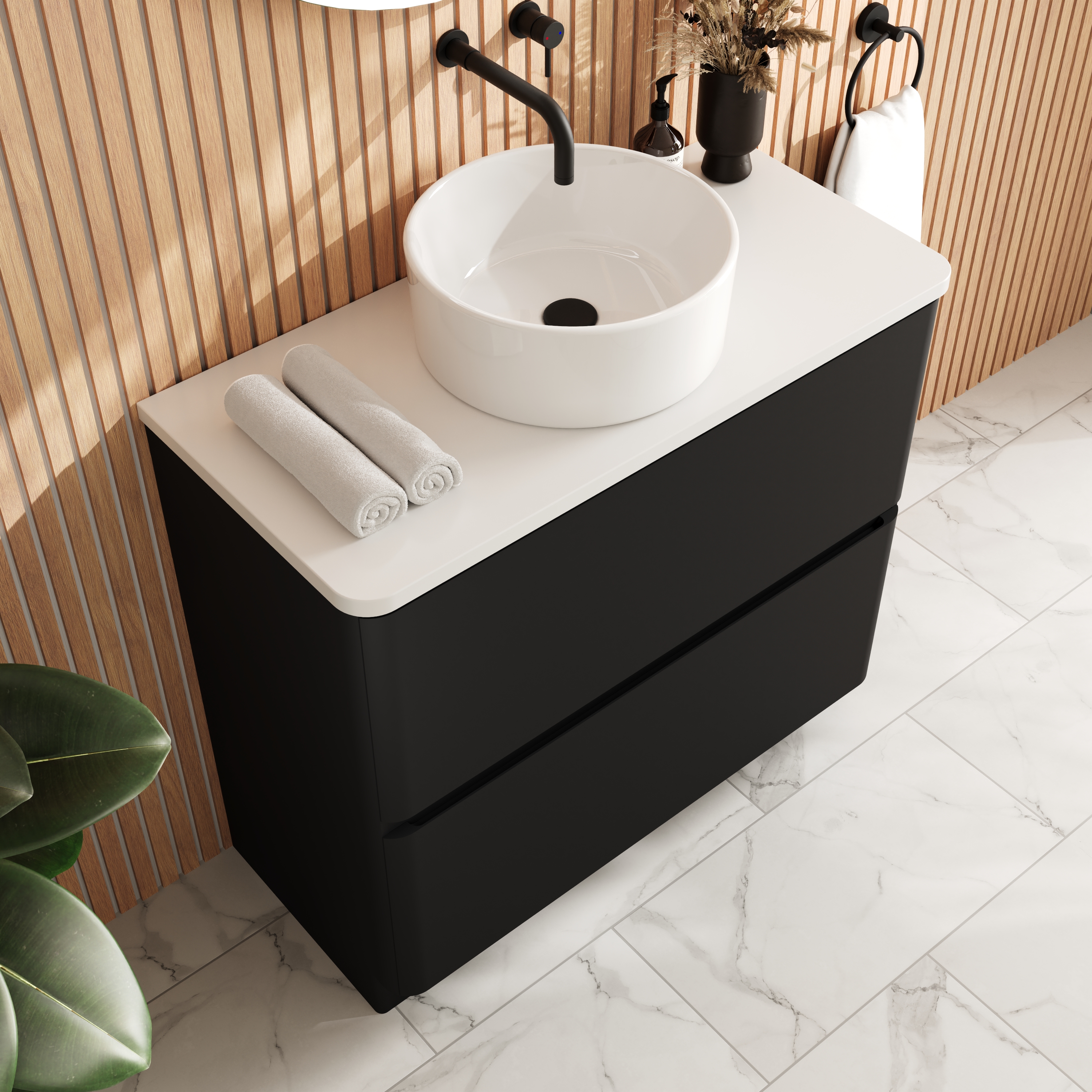 Drench Origin 900mm Floorstanding Vanity Unit & Countertop