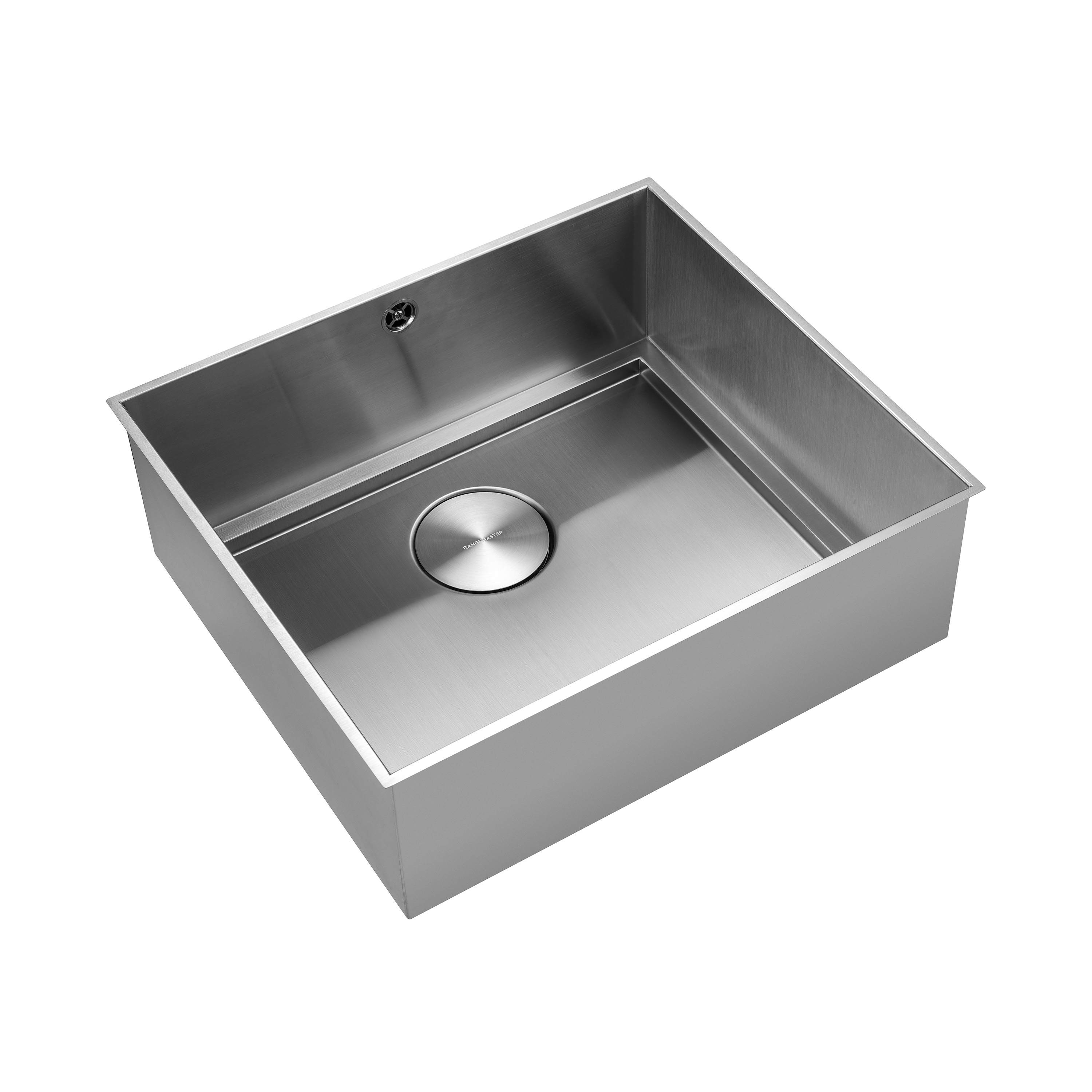 Rangemaster Baseline 1 Bowl Undermount Polished Stainless Steel Sink & Waste - 520 x 460mm