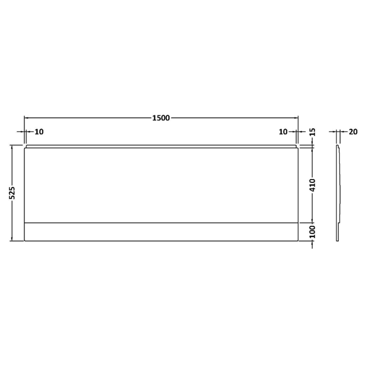 Emily Complete Bathroom Suite with Shower Bath & Rimless Toilet