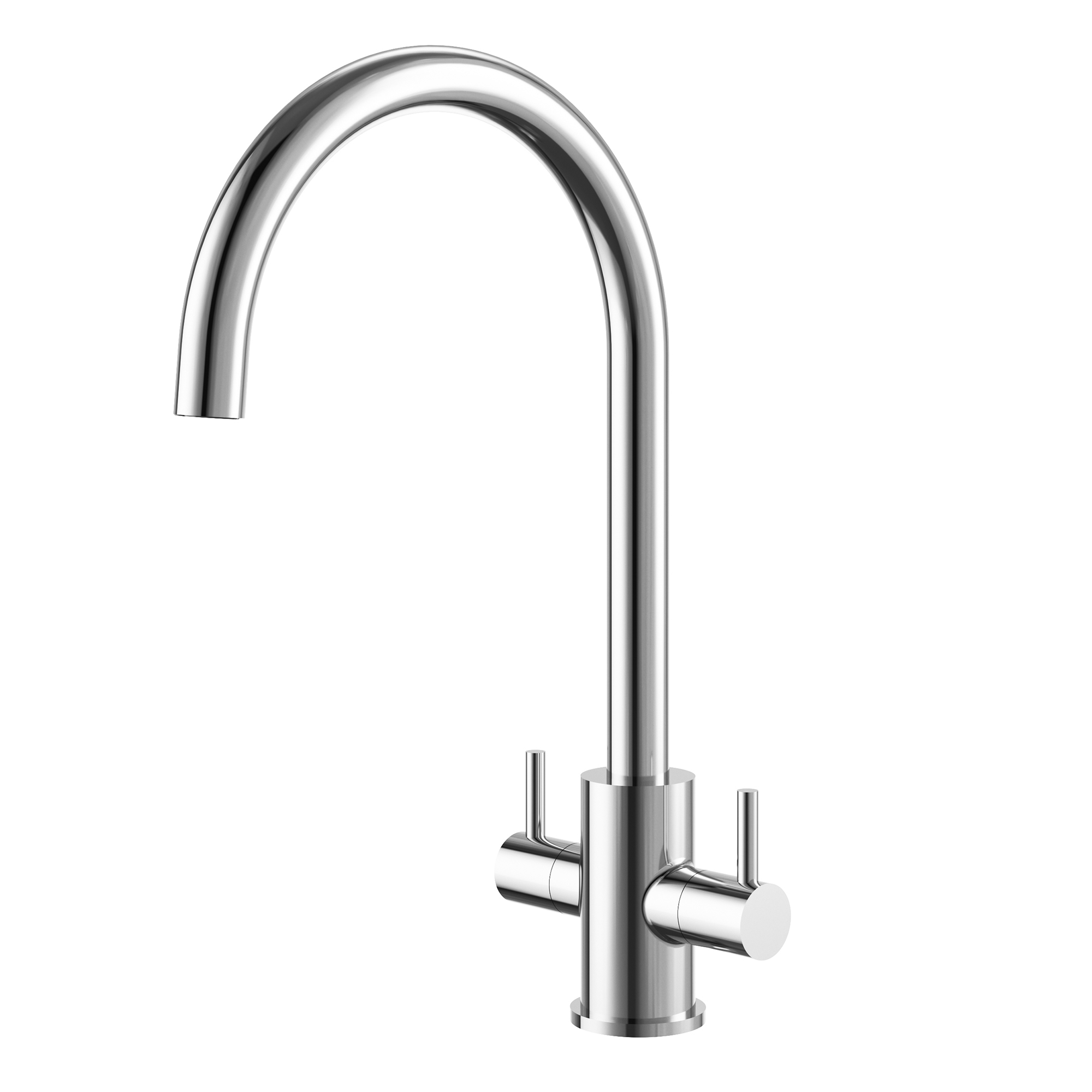 Clearwater Loreto Twin Lever Mono Kitchen Mixer Tap
