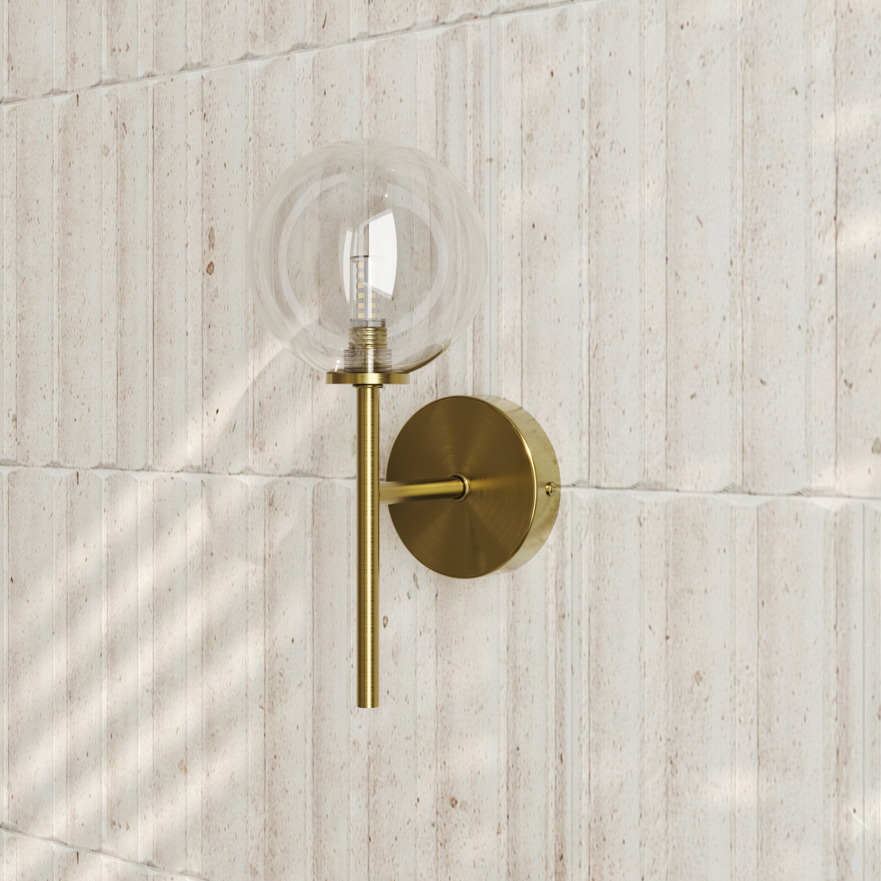 Harbour Glass Globe Wall Light