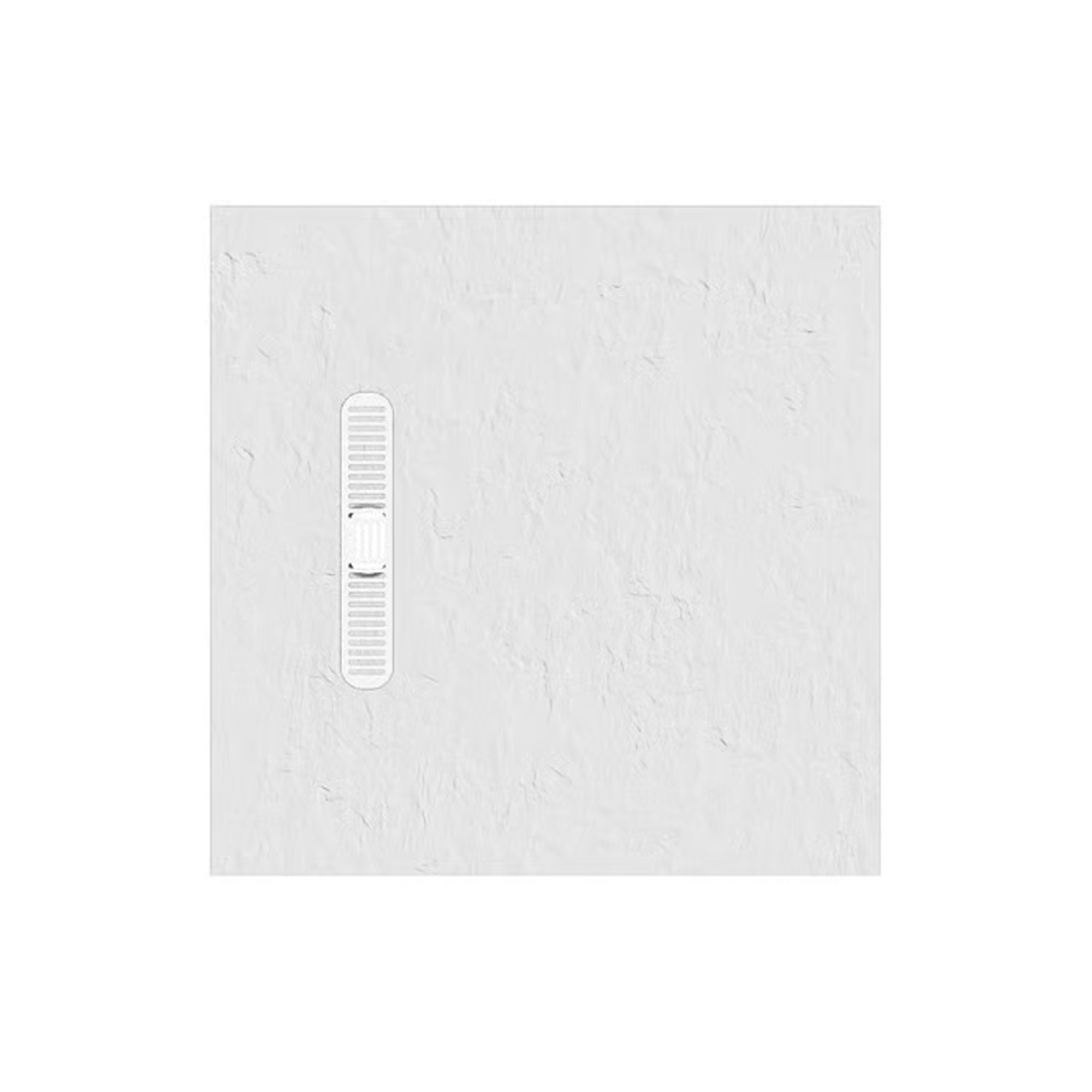 Crosswater Vito 25mm Dolomite Stone Resin Textured Square 900 x 900mm Shower Tray with Linear Waste Cover