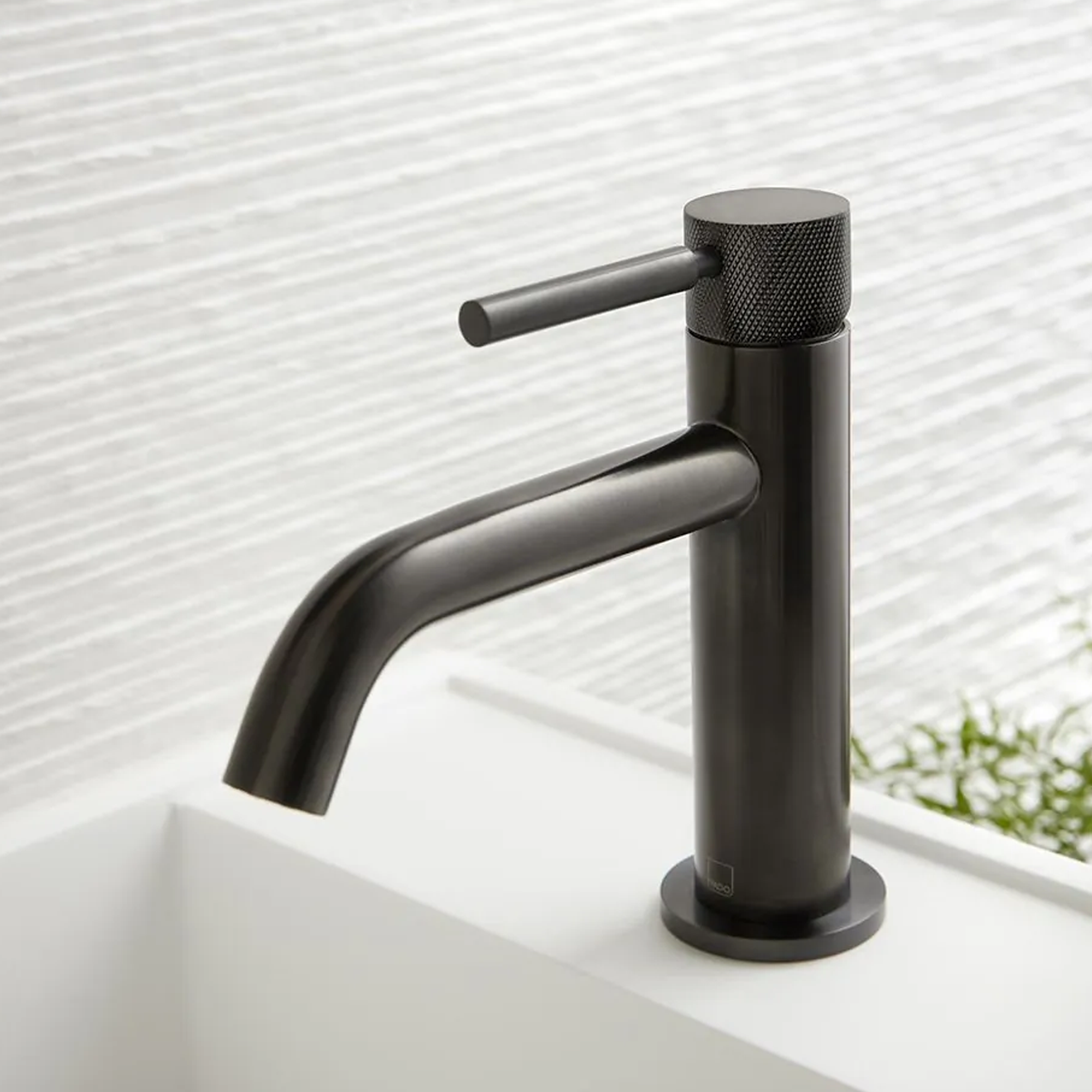 Vado Individual Origins Slimline Mono Basin Mixer Tap with Knurled Handle