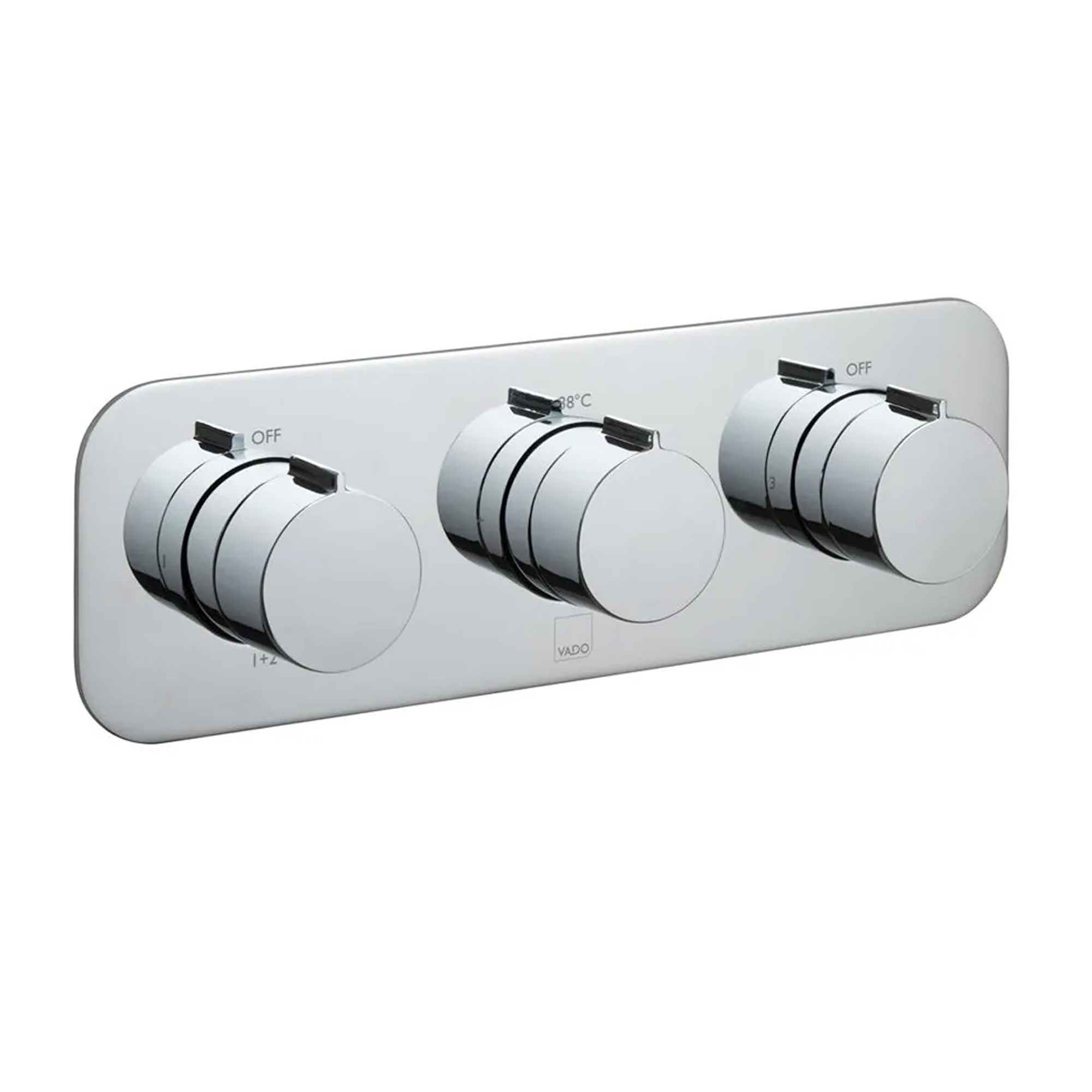 Vado Tablet Altitude Horizontal 3 Outlet Concealed Thermostatic Shower Valve