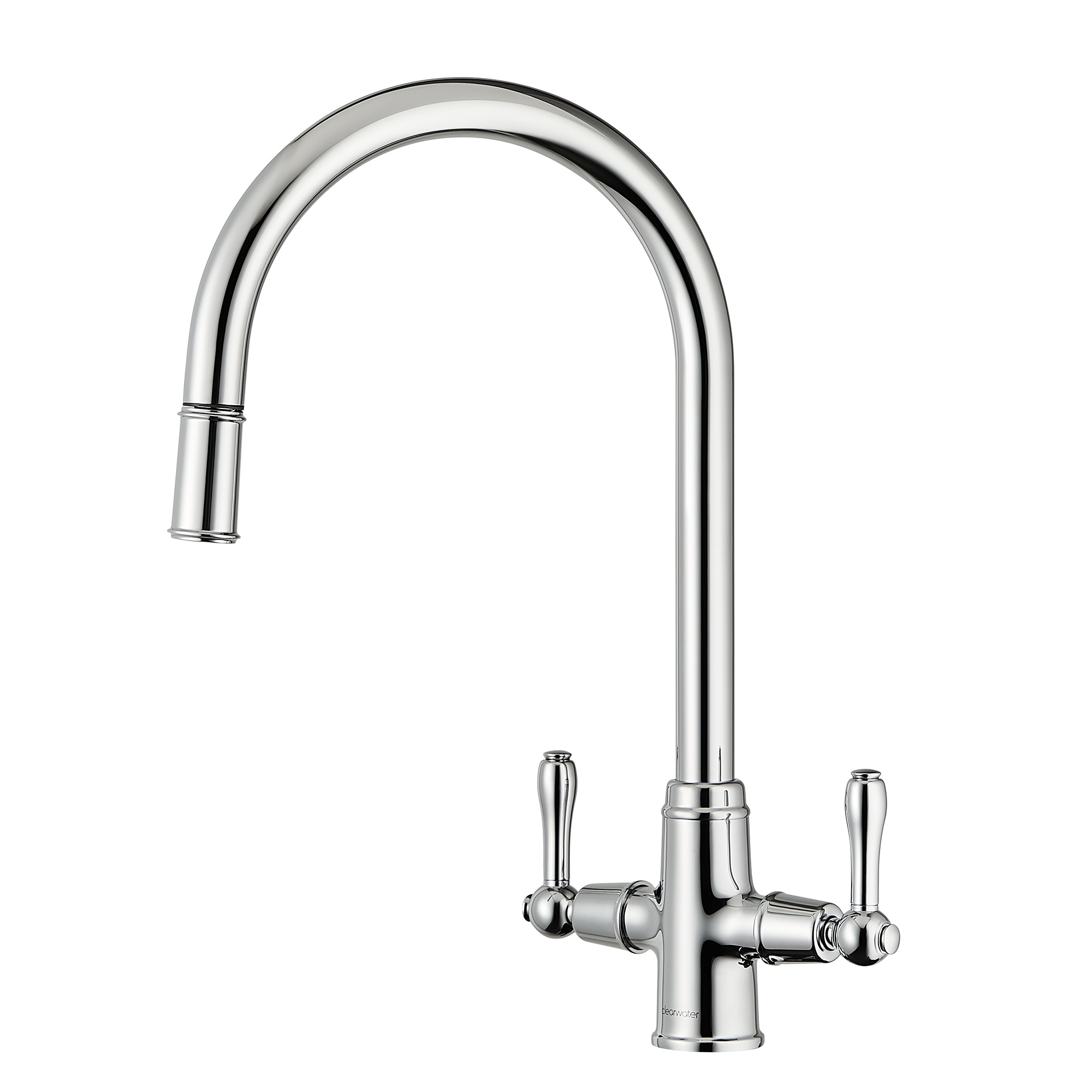 Clearwater Broadway Traditional Pull Out Mono Kitchen Mixer Tap