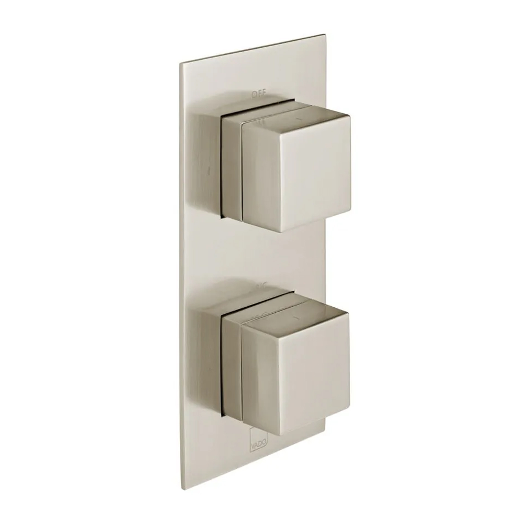 Vado Individual Tablet Notion Vertical 1 Outlet 2 Handle Thermostatic Concealed Shower Valve