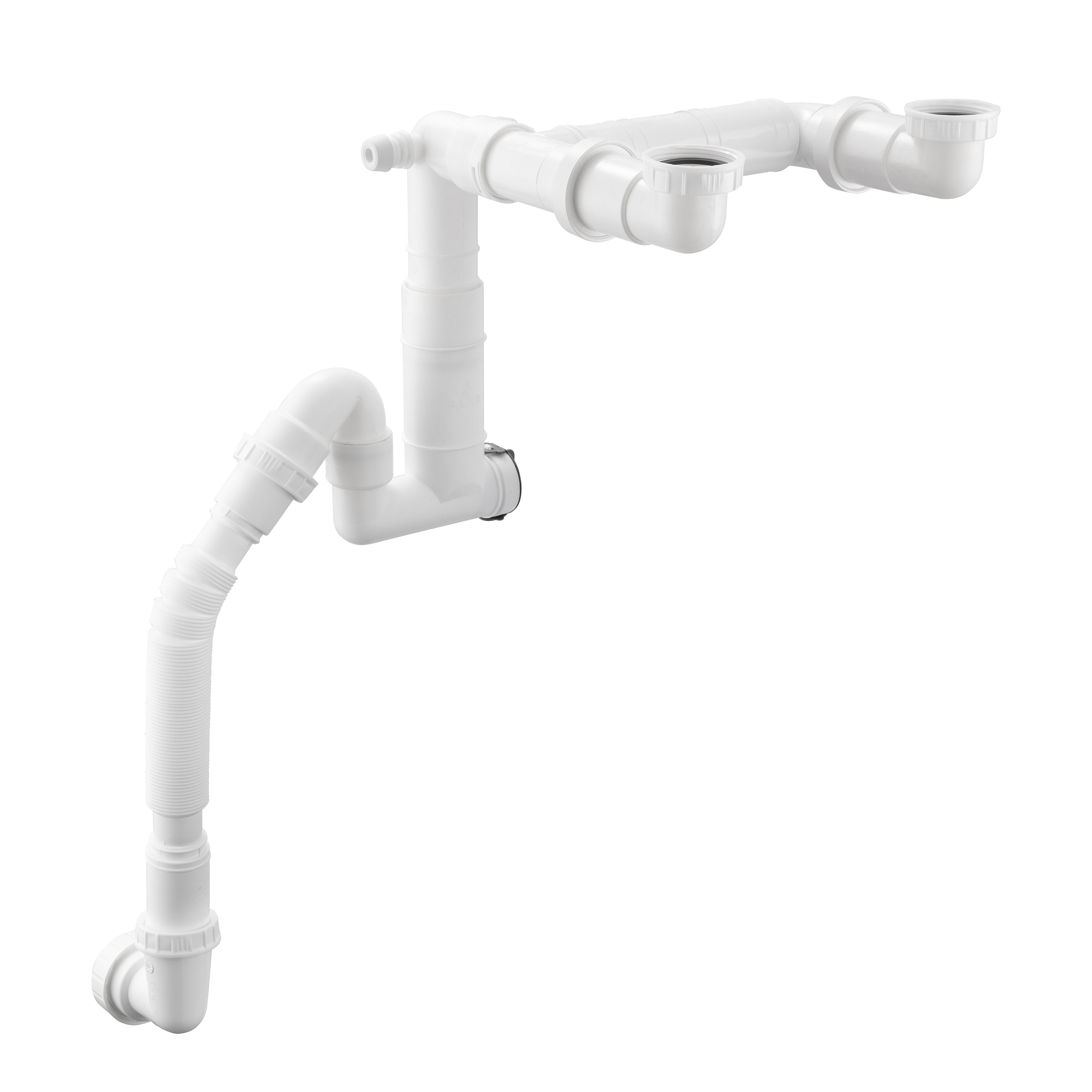 Leisure Rapid Fit 1.5 Bowl Basket Strainer Waste & Plumbing Kit