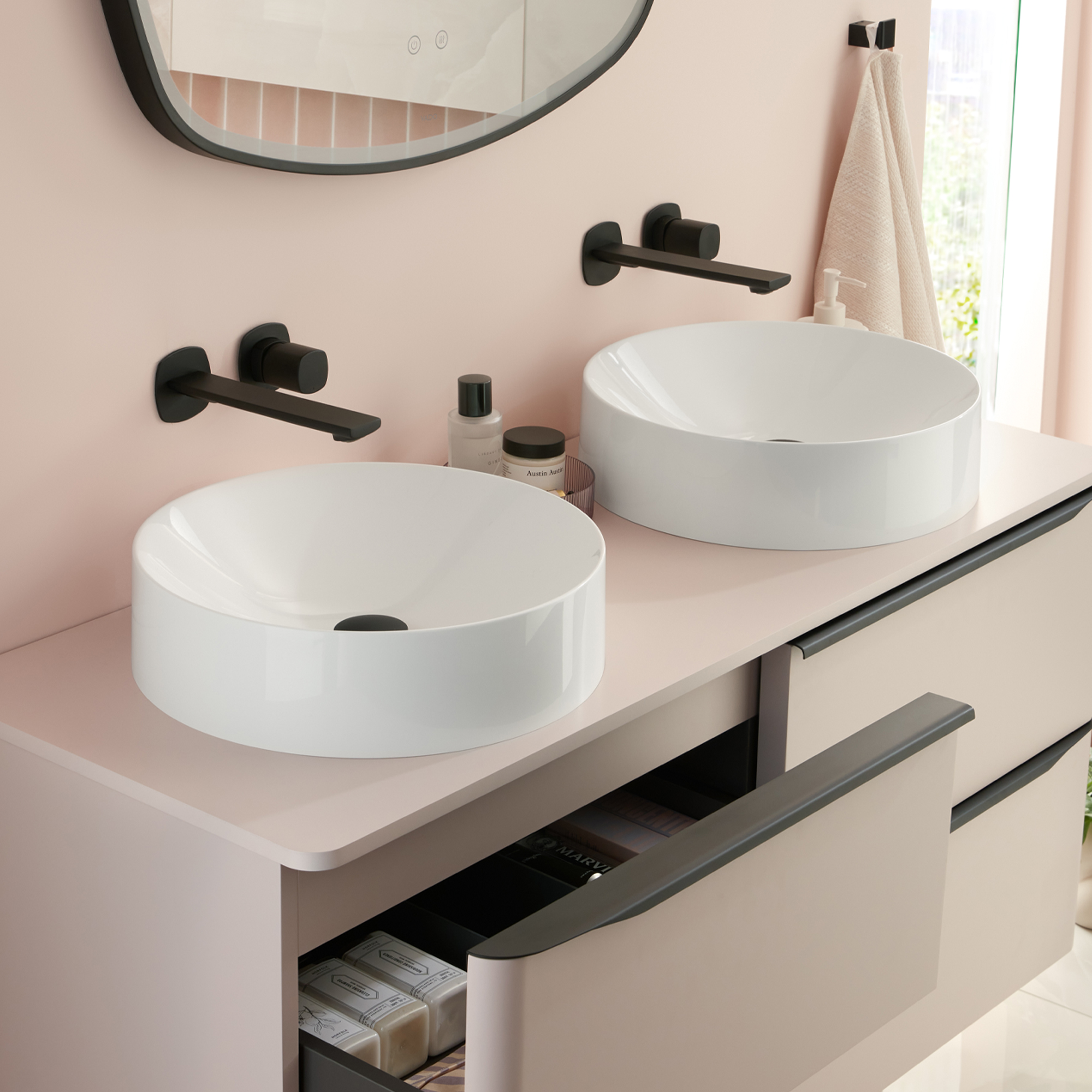 Vado Cameo 400mm Round Countertop Basin