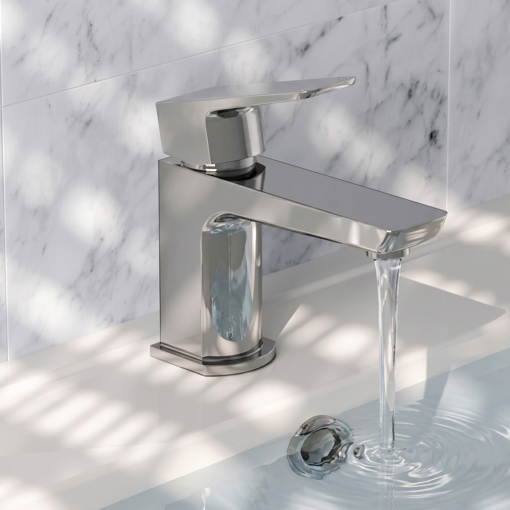 Harbour Status Mini Mono Basin Mixer Tap with Slotted Click Clack Basin Waste