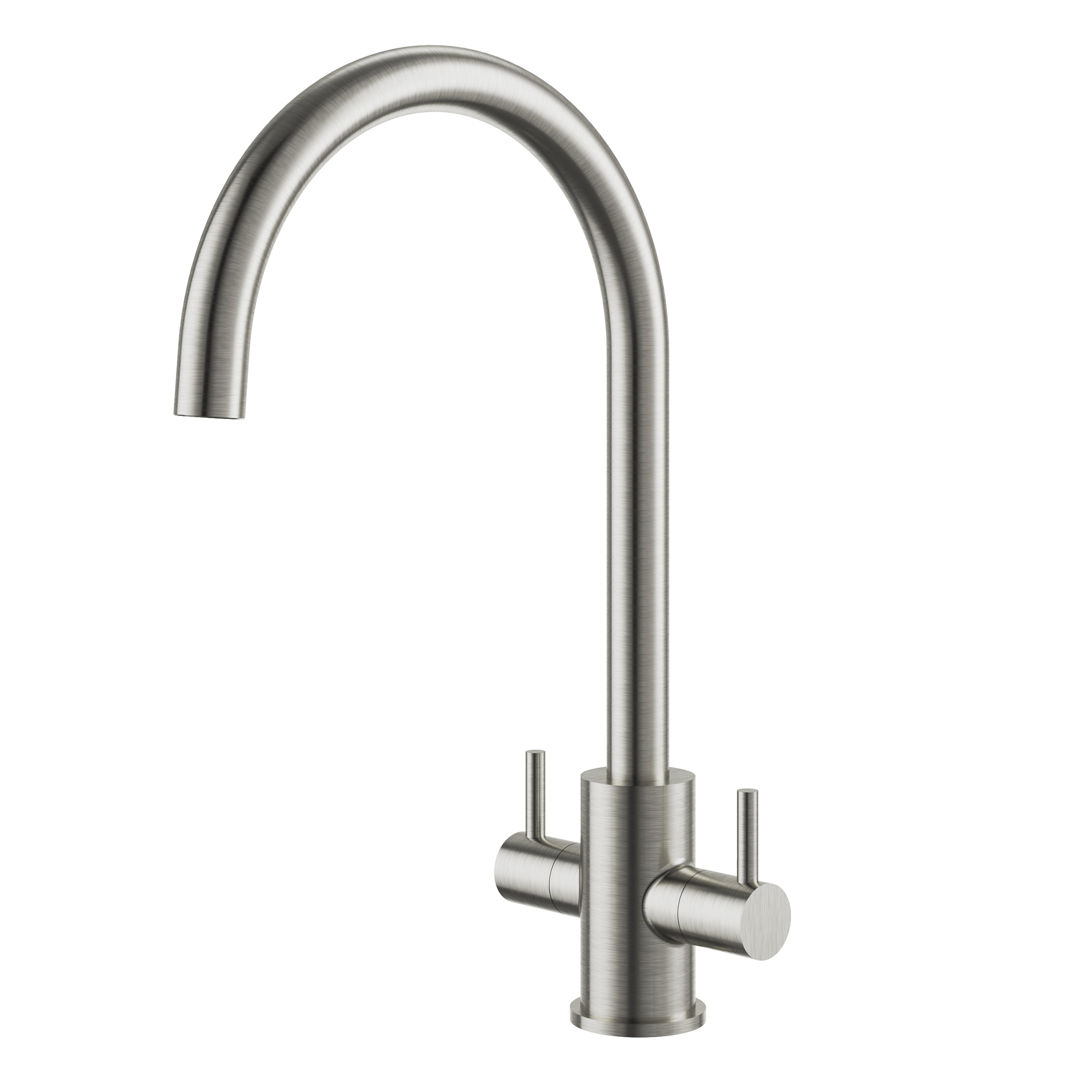 Clearwater Loreto Twin Lever Mono Kitchen Mixer Tap