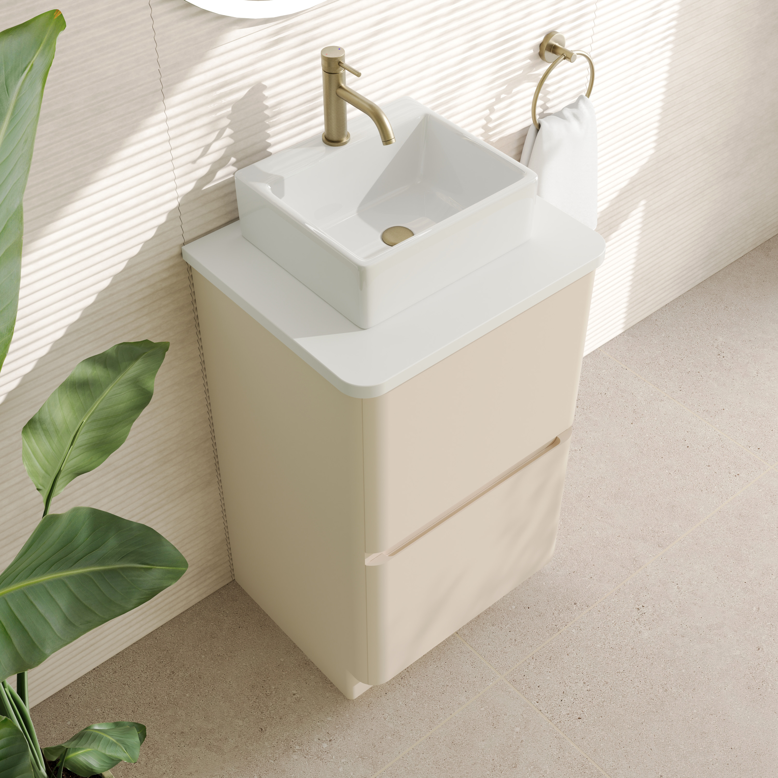 Drench Origin 500mm Floorstanding Vanity Unit & Countertop