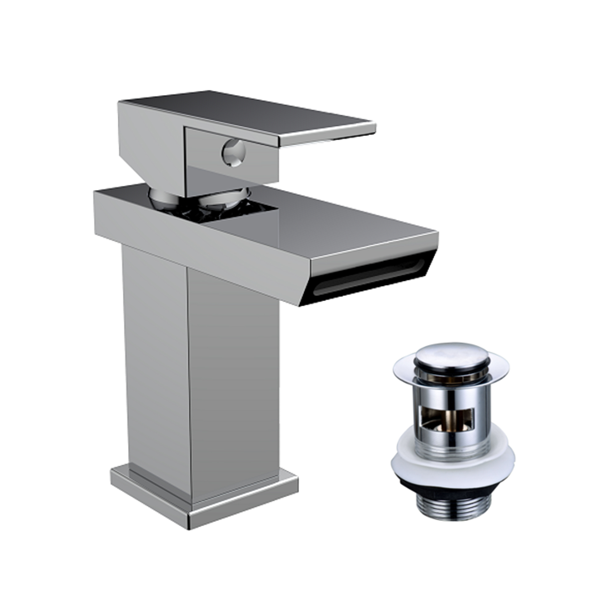Vellamo Relate Waterfall Basin Mixer & Bath Filler Pack