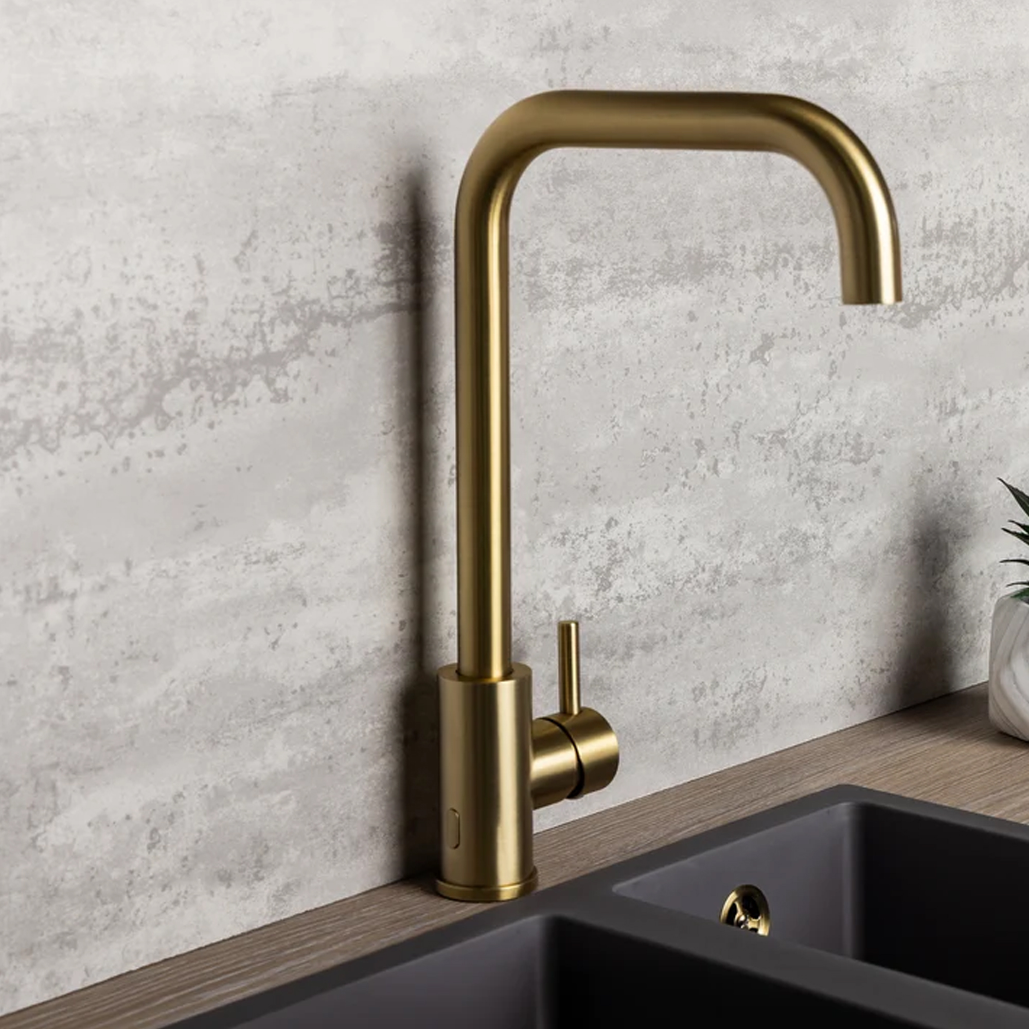 Top-Fix Vito D-Shape Single Lever Mono Kitchen Mixer Tap