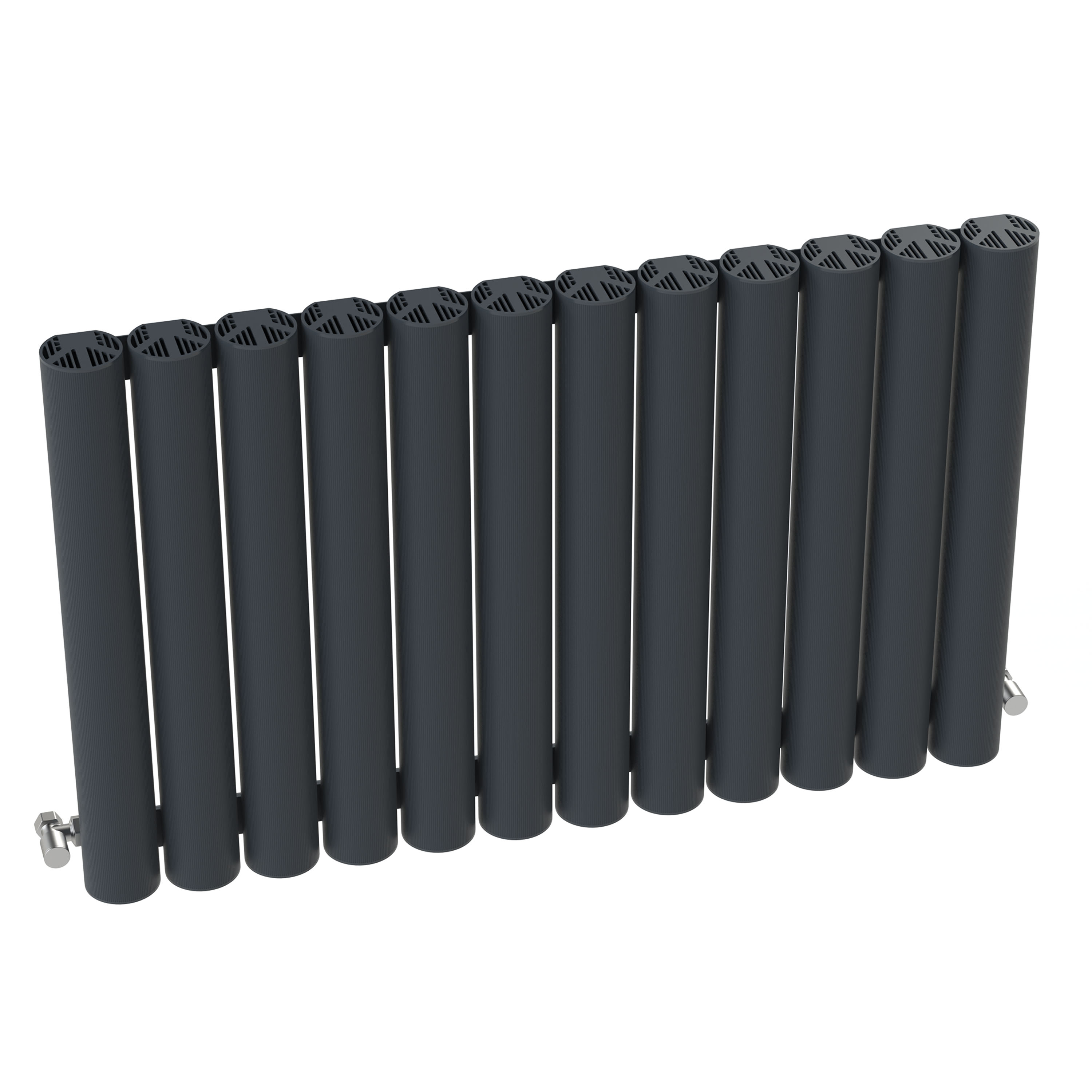 Carisa Otto Oval Single Panel Horizontal Aluminium Radiator