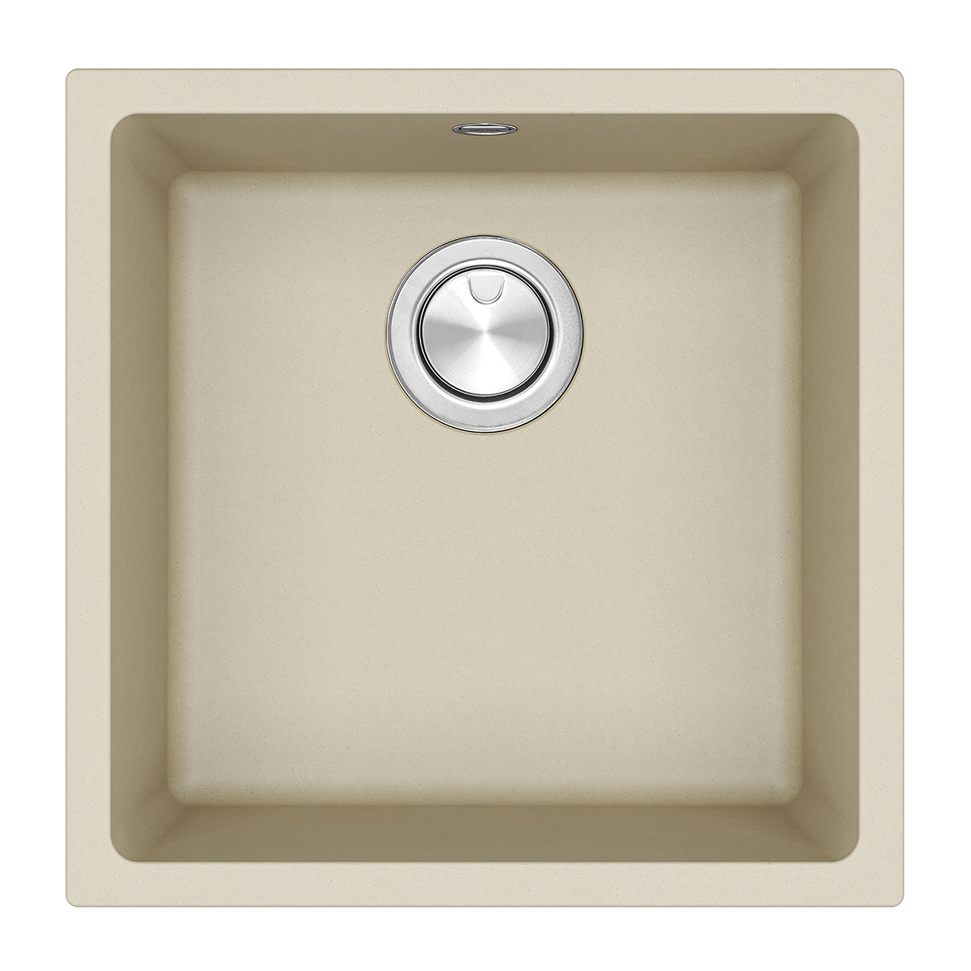 Clearwater Lumen 1 Bowl Granite Composite Inset/Undermount Kitchen Sink - 450 x 450mm