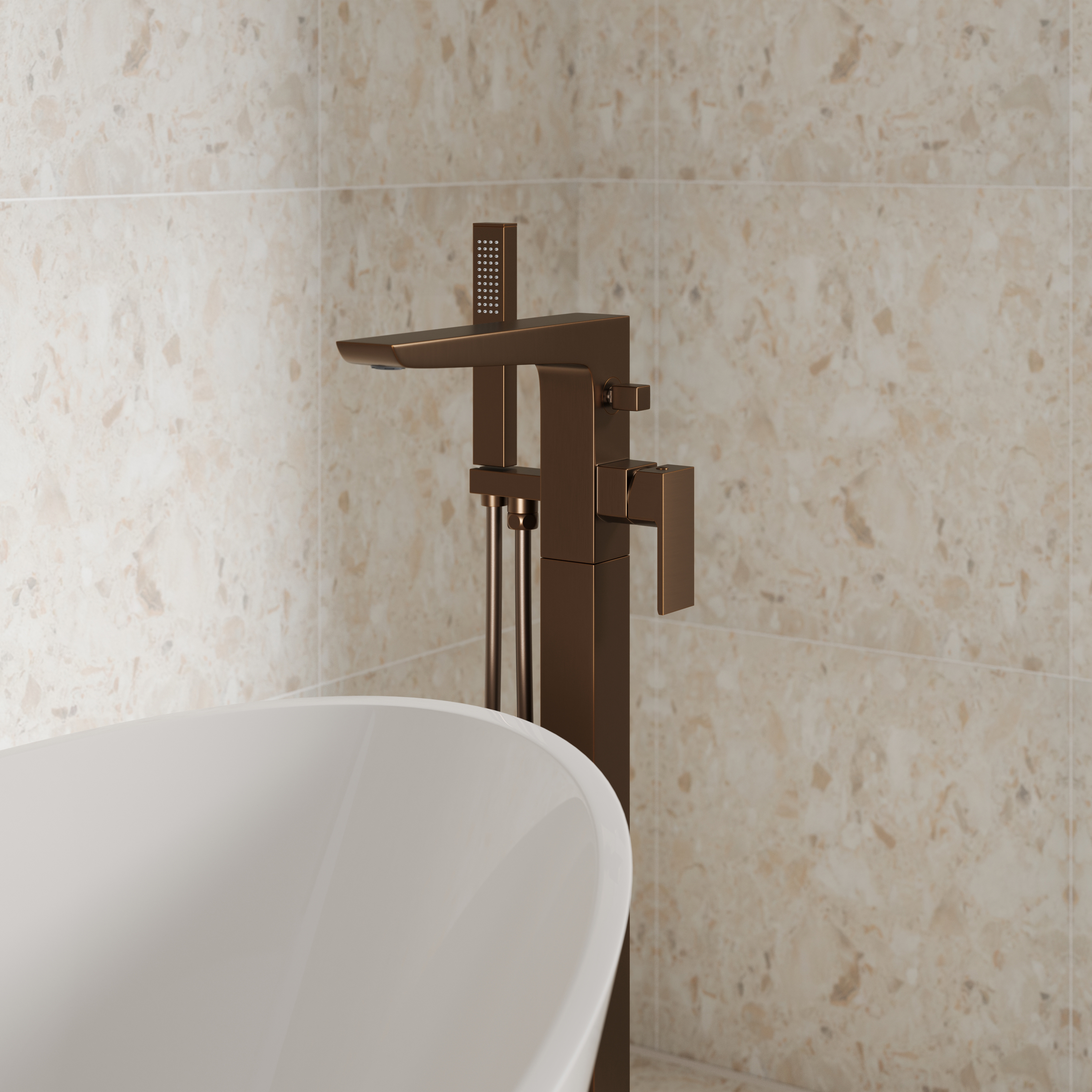 Harbour Status Freestanding Bath Shower Mixer Tap