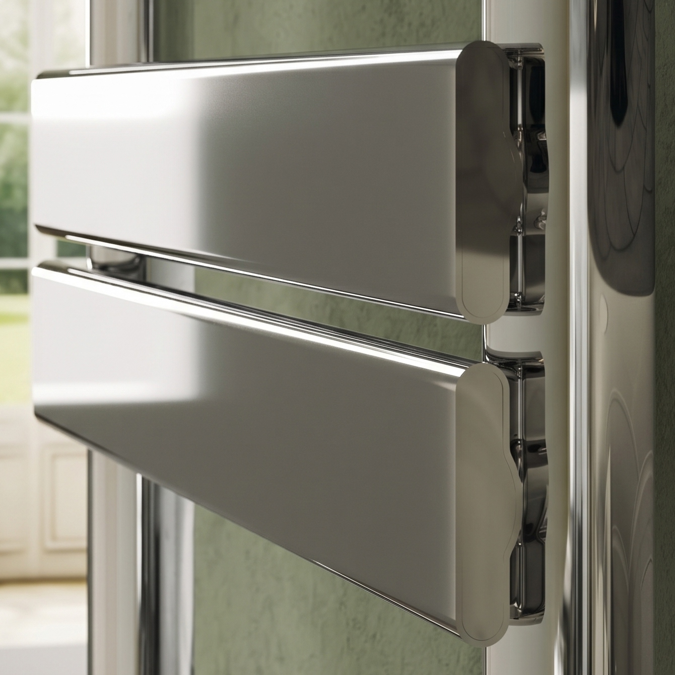 Toasty Hush Chrome Electric Flat Panel Heated Towel Rail with Heating Element