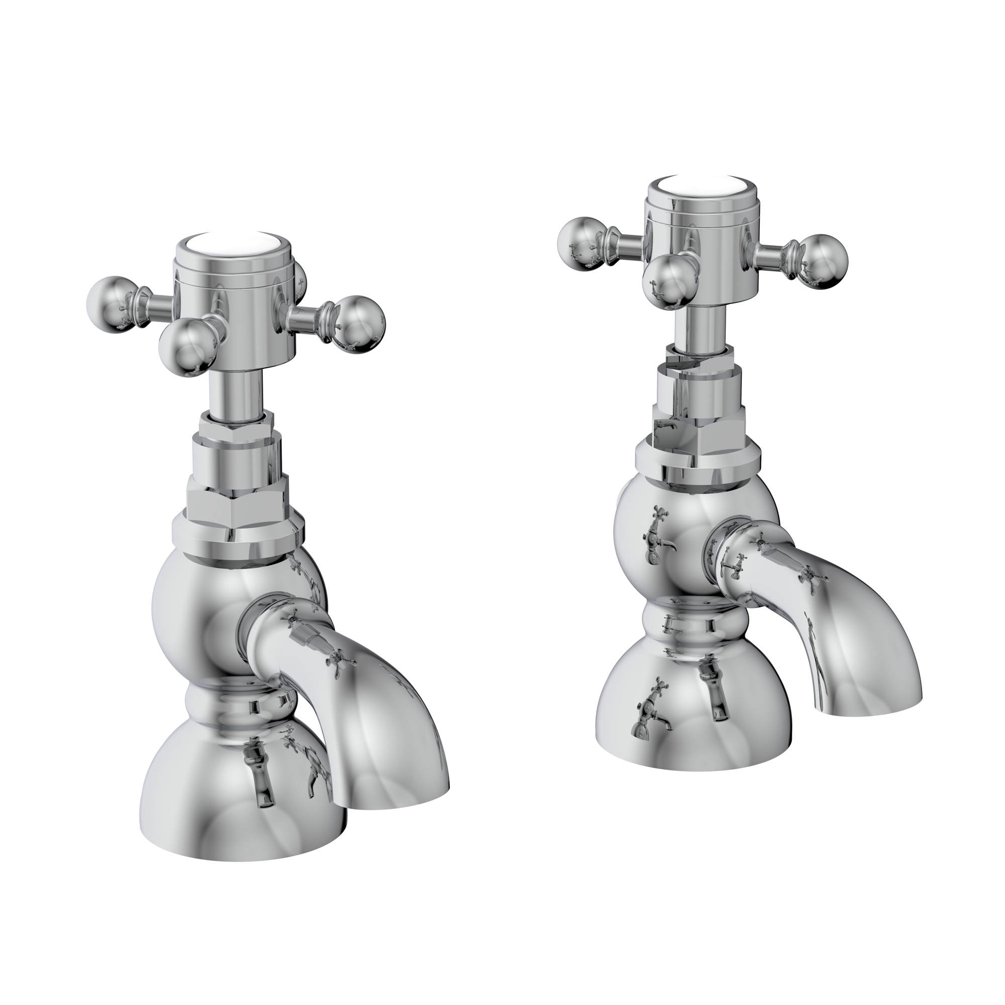 Butler & Rose Eliza Crosshead Basin Pillar Taps