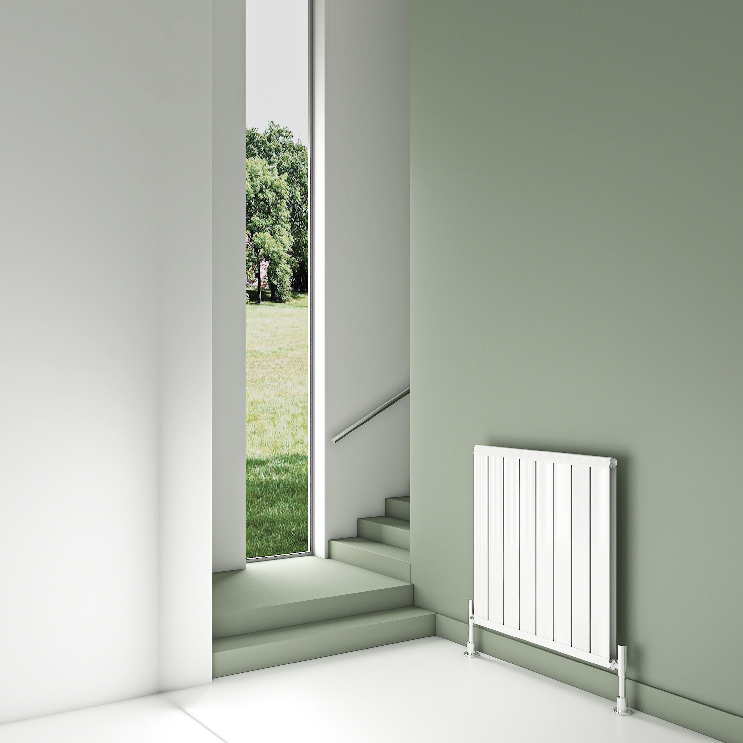 Carisa Elite Flat Panel Textured Horizontal Aluminium Radiator