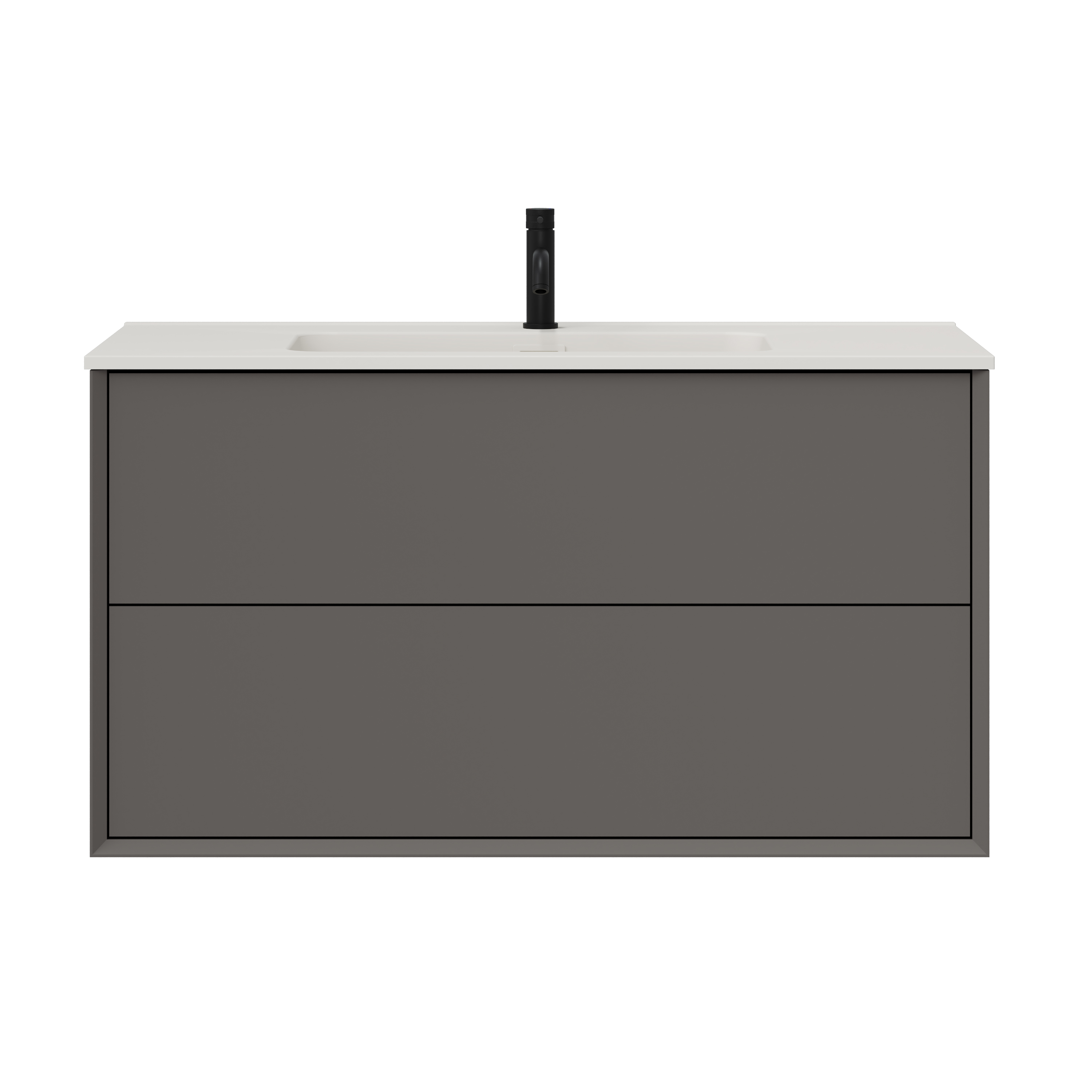 Oslo 1000mm Wall Mounted Vanity Unit & Matt White Basin