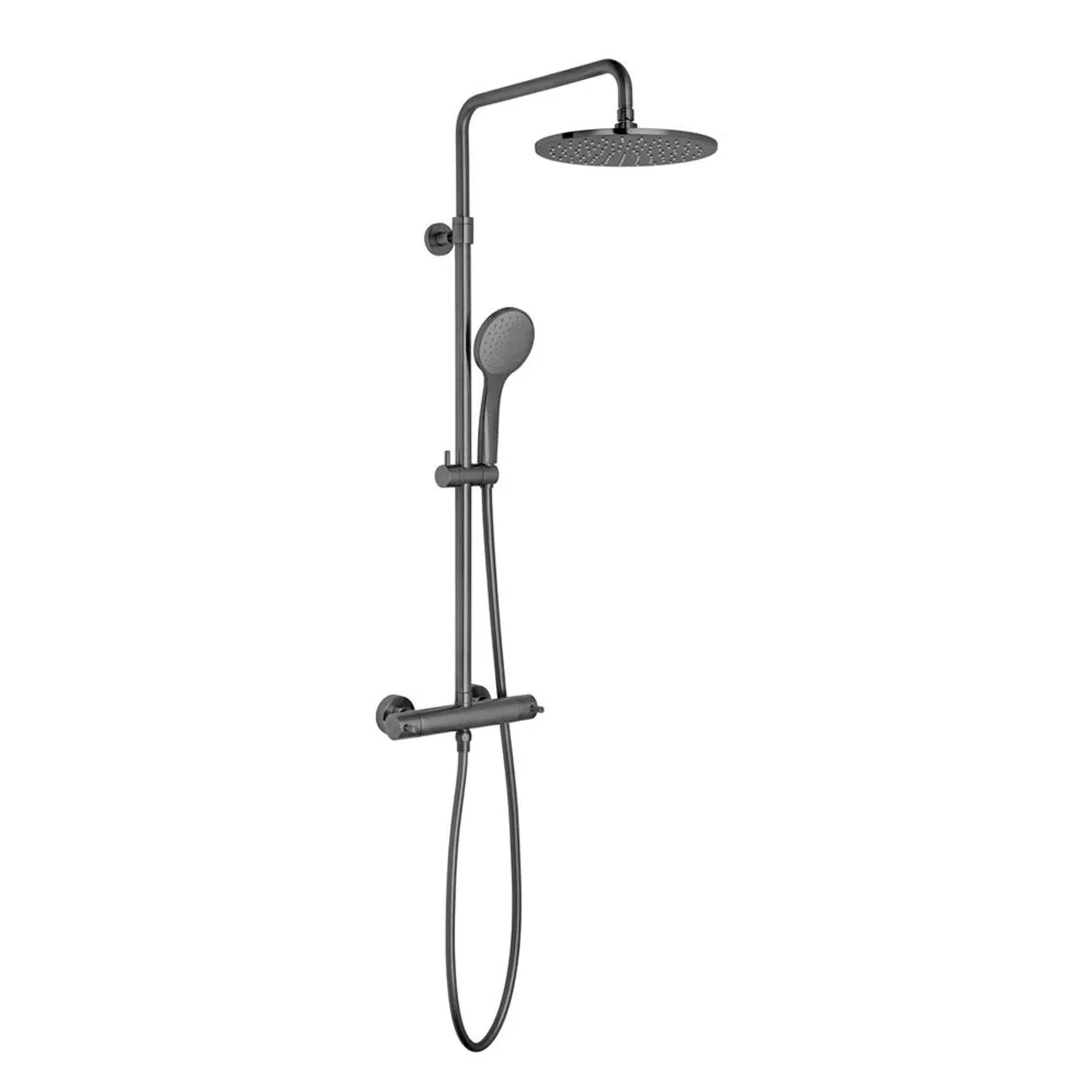 Vado Individual Nebula Exposed Thermostatic Rigid Riser Shower Kit