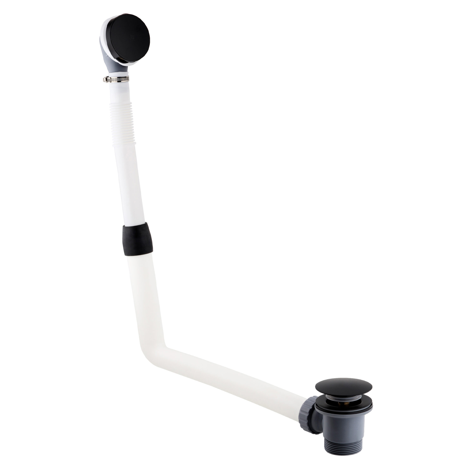 VOS Click Clack Bath Waste - Matt Black