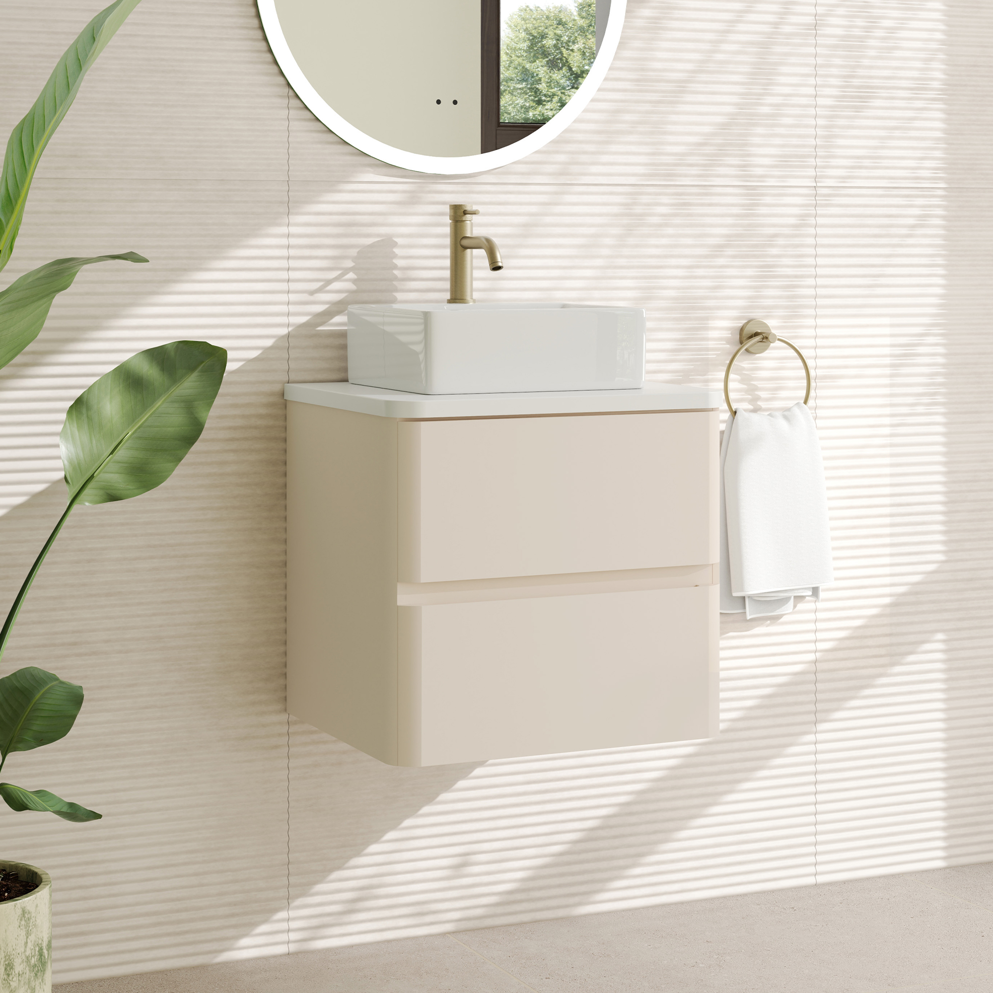 Drench Origin 500mm Wall Mounted Vanity Unit & Countertop