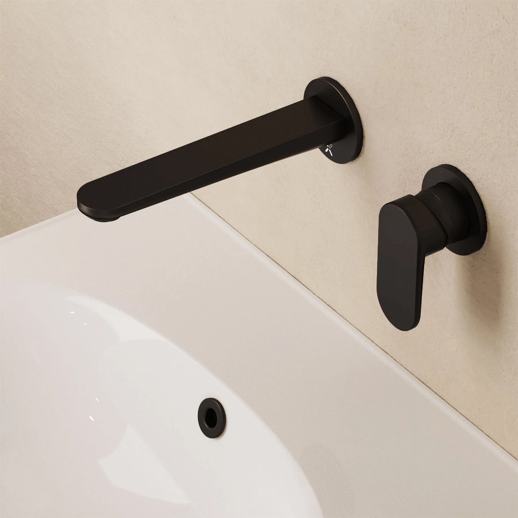 Crosswater Drift 2 Hole Wall Mounted Basin Mixer Tap