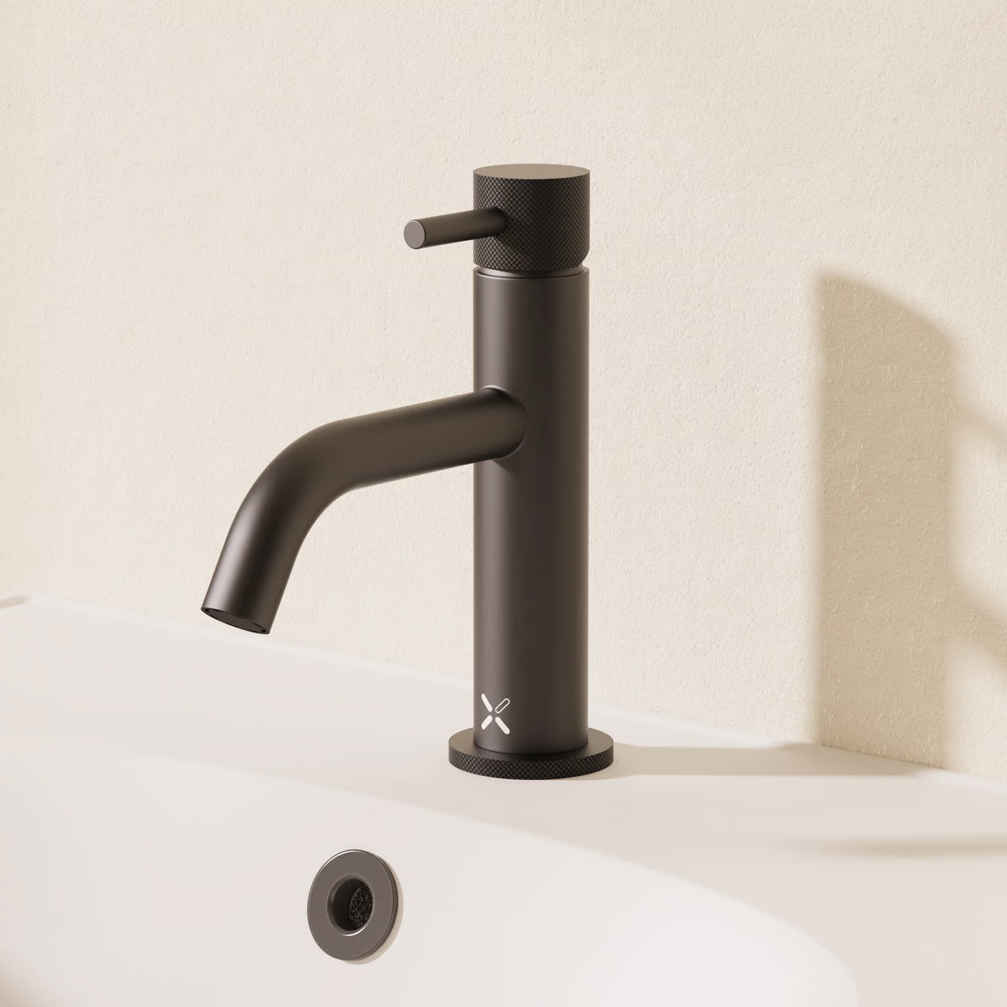 Crosswater MPRO Basin Mixer Tap with Knurled Detailing