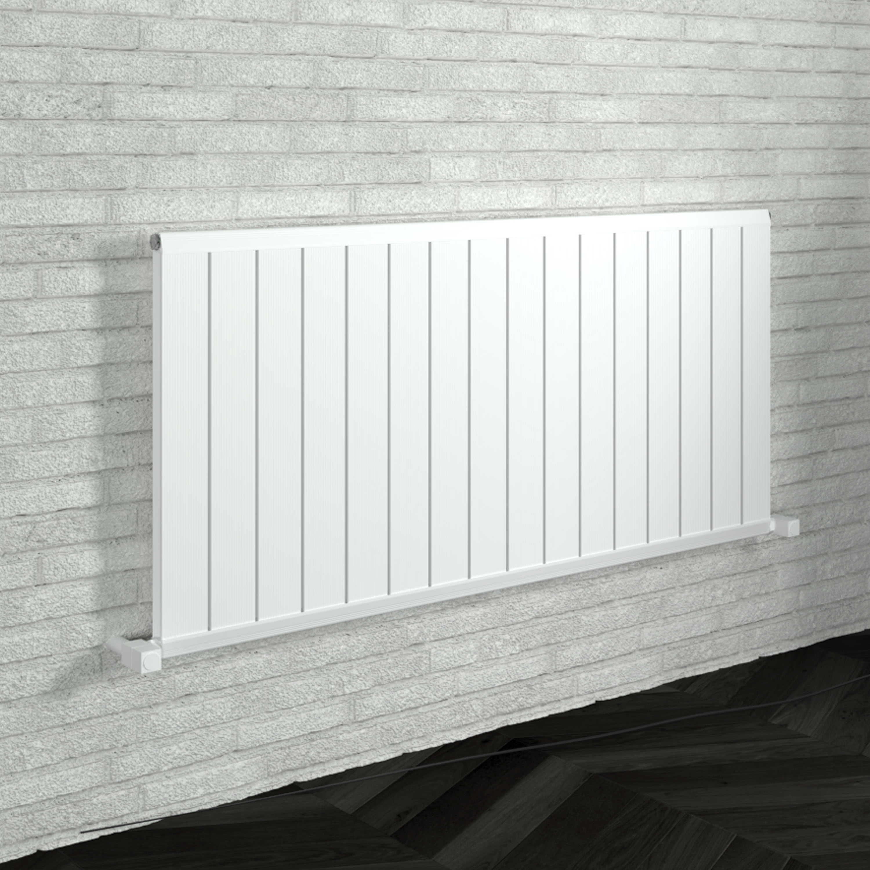 Carisa Elite Flat Panel Textured Horizontal Aluminium Radiator