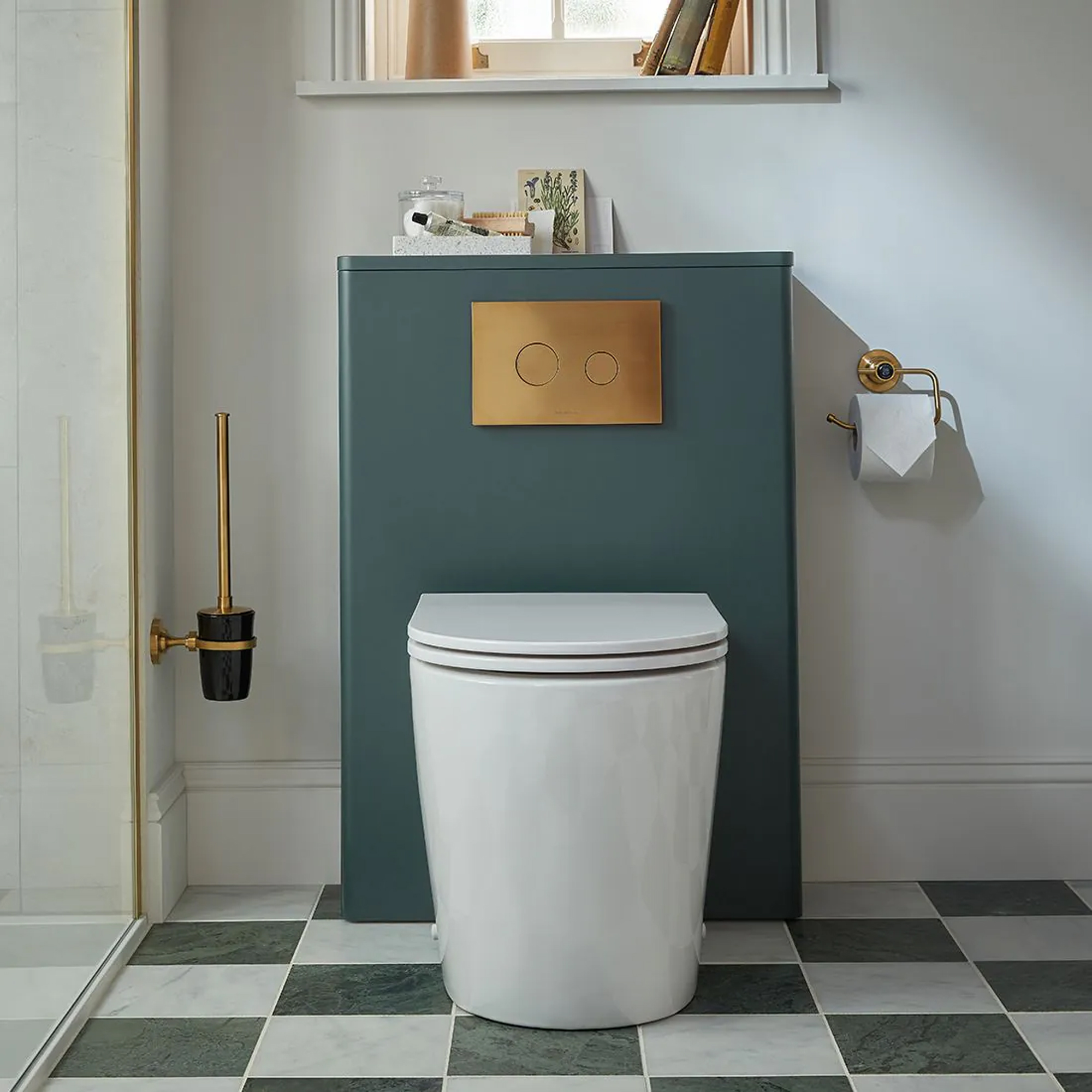 Booth & Co Axbridge Dual Flush Plate with Round Buttons