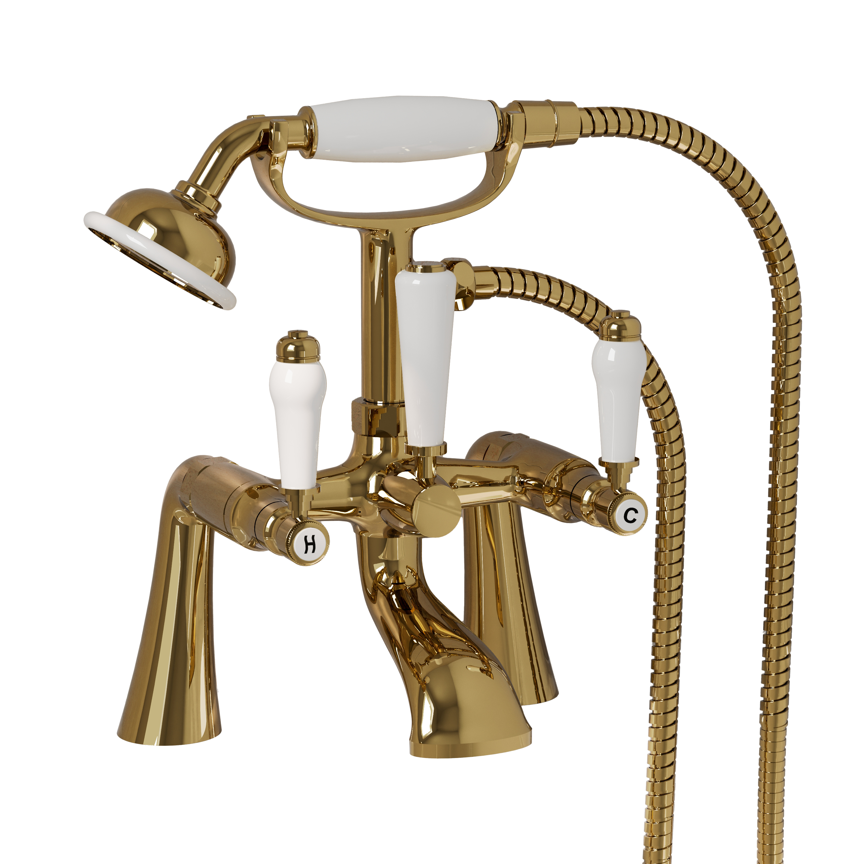 Butler & Rose Eliza Lever Deck Mounted Bath Shower Mixer Tap