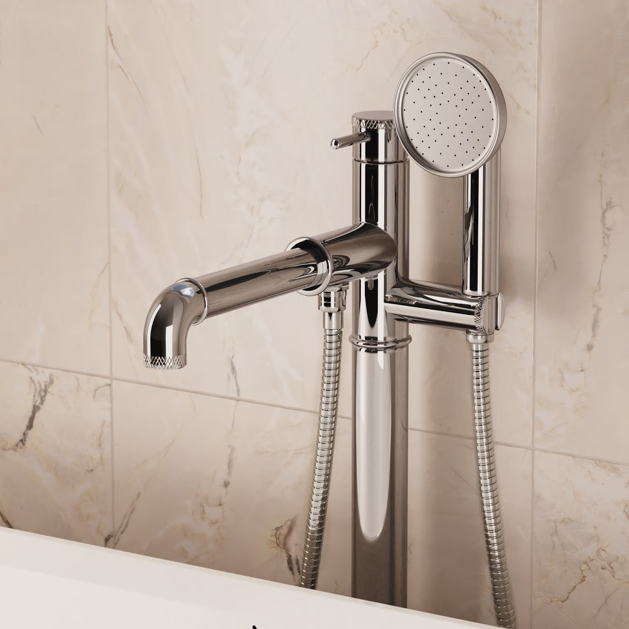 Crosswater MPRO Industrial Floorstanding Bath & Shower Mixer Tap
