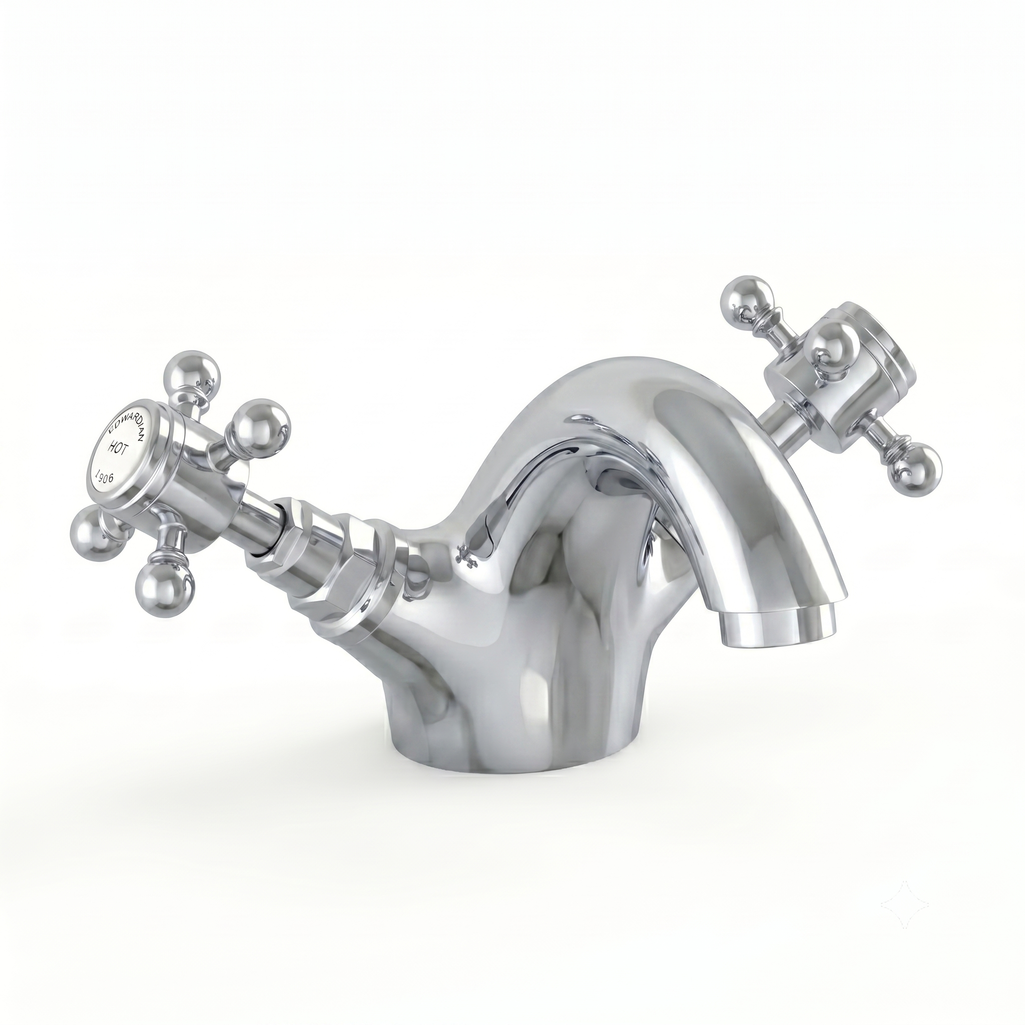 Butler & Rose Eliza Crosshead Mono Basin Mixer Tap & Waste