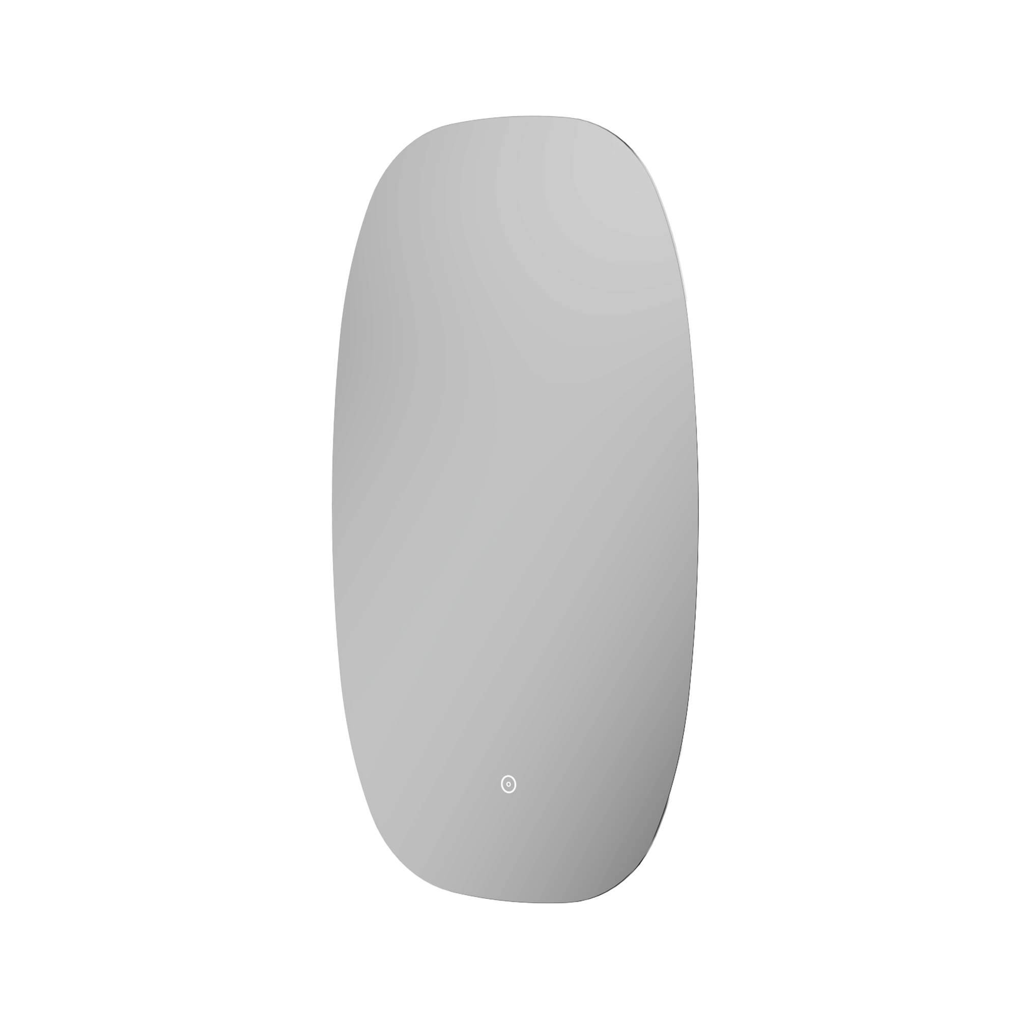 Arc LED Illuminated Barrel Mirror with Demister Pad - 450 x 800mm