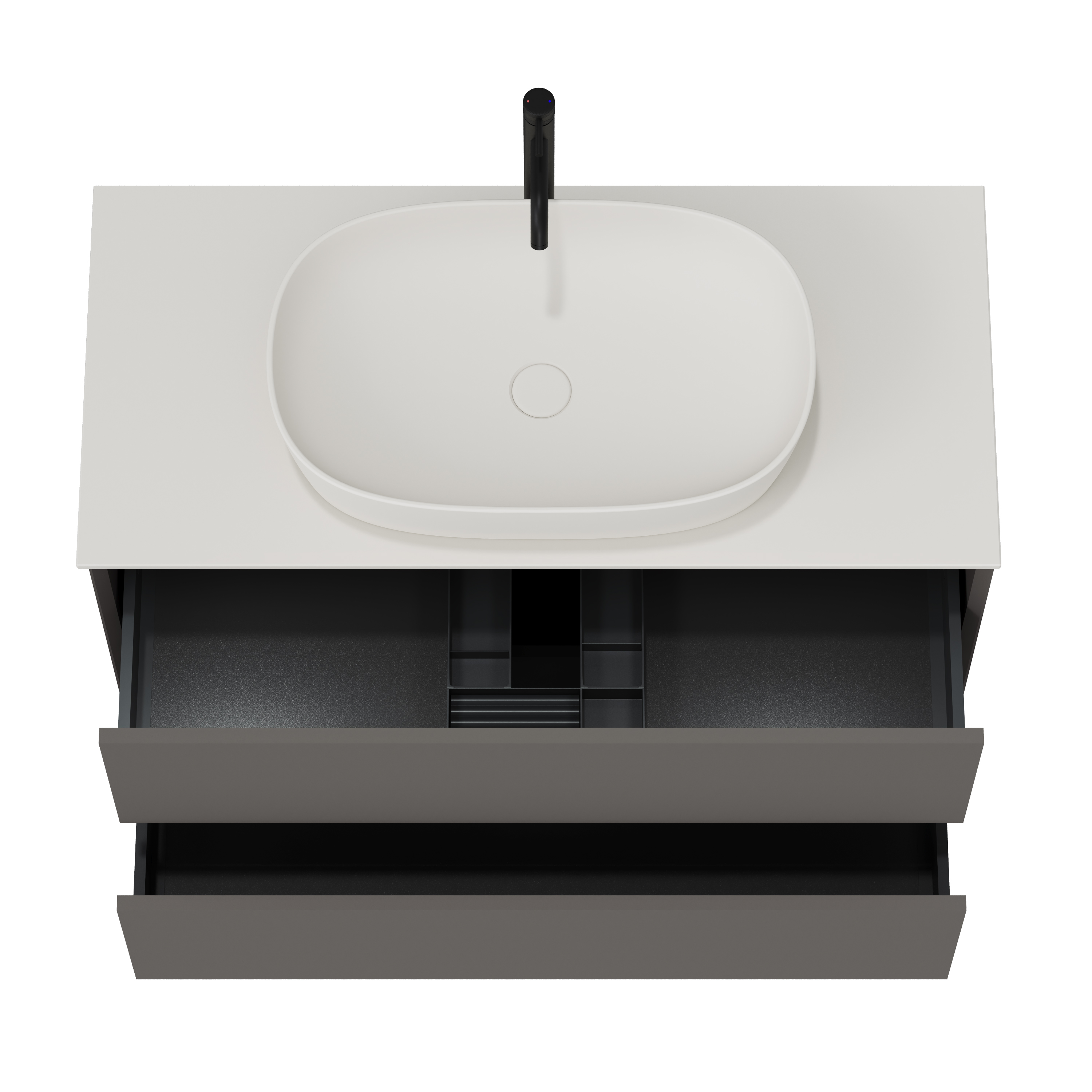 Oslo 1000mm Wall Mounted Vanity Unit & Sintered Stone Countertop