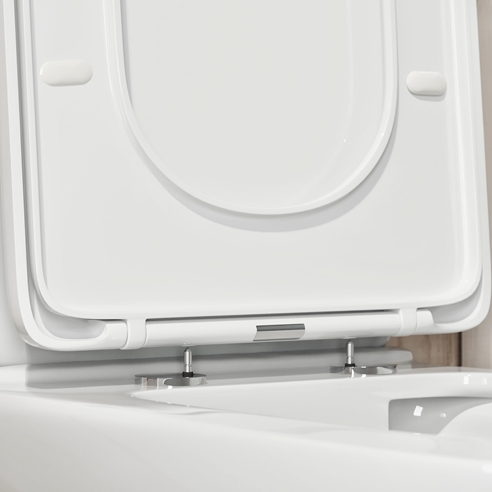Drench Over Drench Soft Close Square Wrap Over Toilet Seat With Quick Release ...