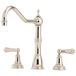 Perrin & Rowe Alsace 3 Hole Sink Mixer with Lever Handles - Polished Nickel